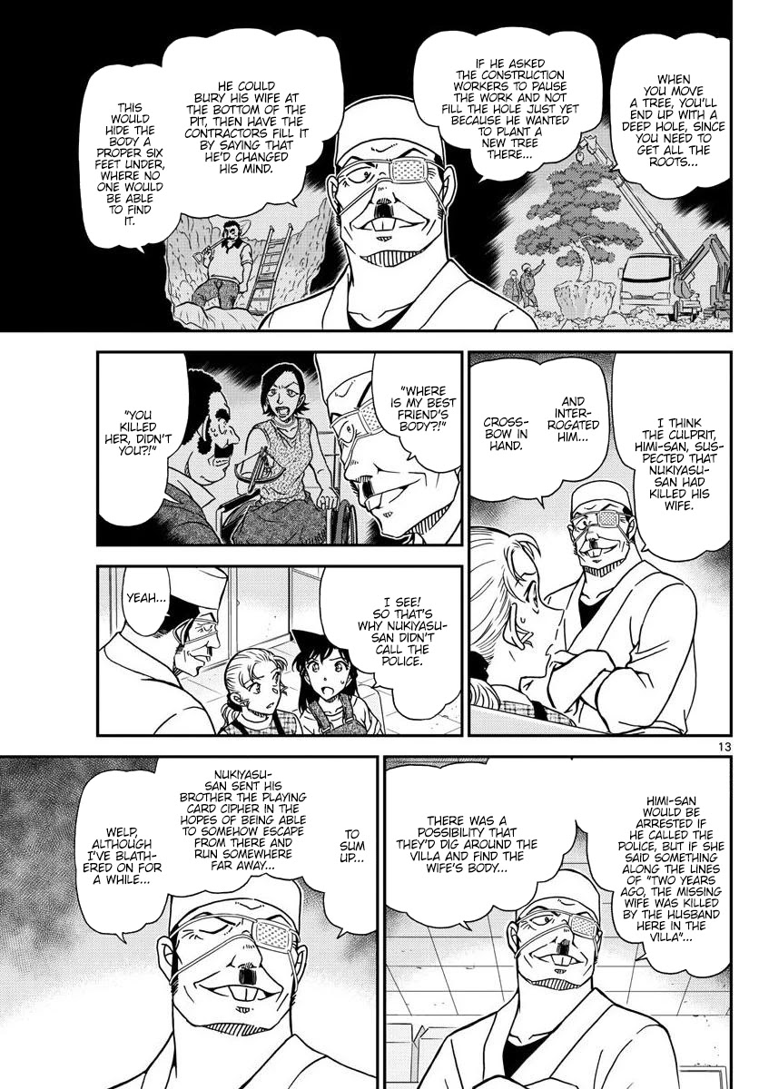 Detective Conan Chapter 1057 page 13 - Chapter 1057: The Reason for the Cipher