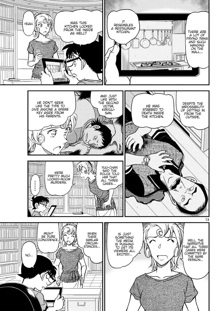 Detective Conan Chapter 1058 page 13 - Chapter 1058: A Deduction Show on TV?!