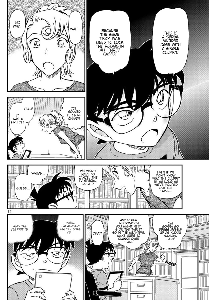 Detective Conan Chapter 1058 page 14 - Chapter 1058: A Deduction Show on TV?!