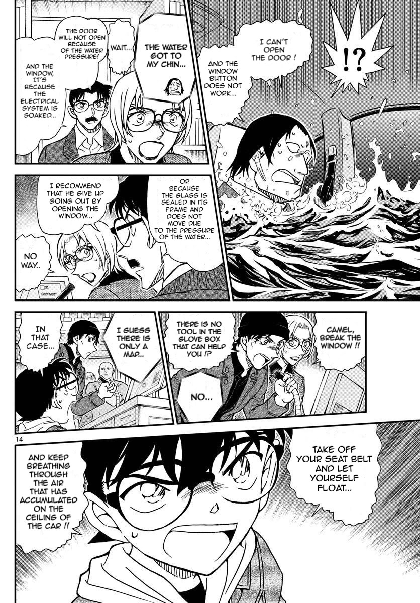 Detective Conan Chapter 1063 page 14 - Chapter 1063: A Chase in the Dark Night