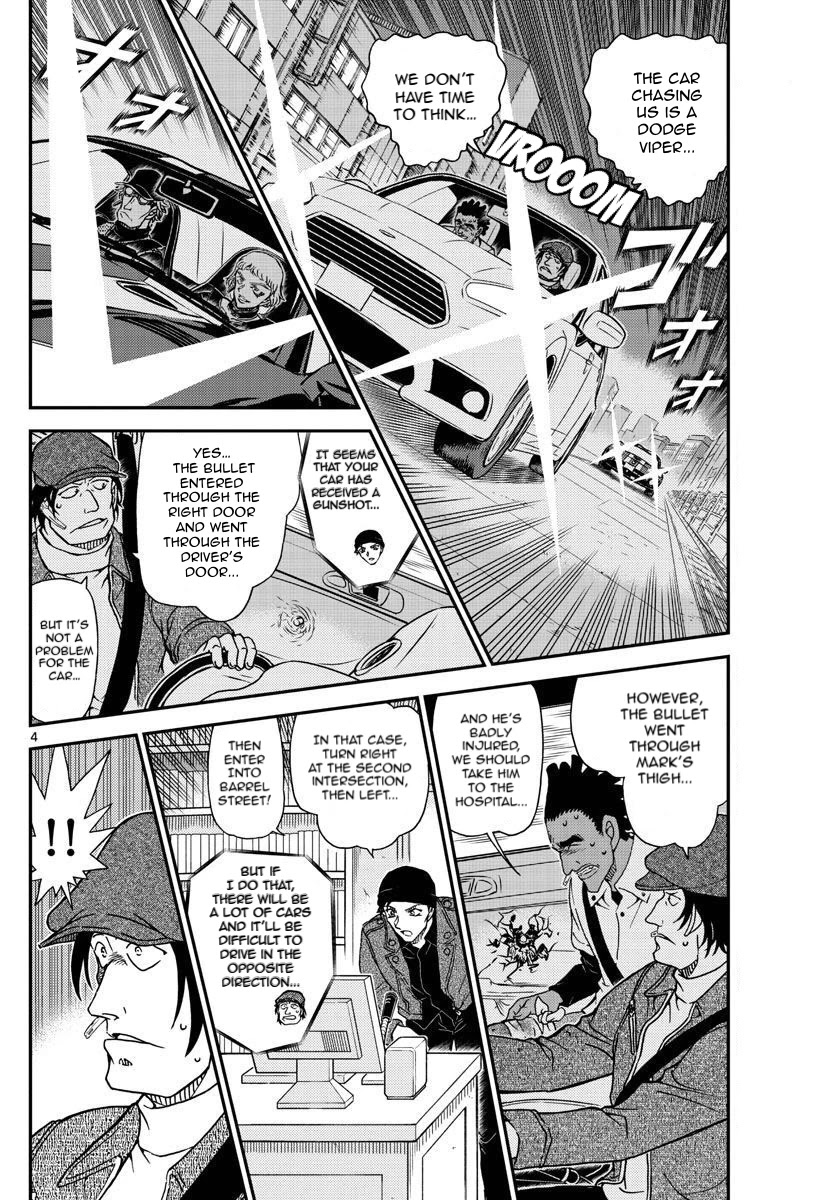 Detective Conan Chapter 1063 page 4 - Chapter 1063: A Chase in the Dark Night
