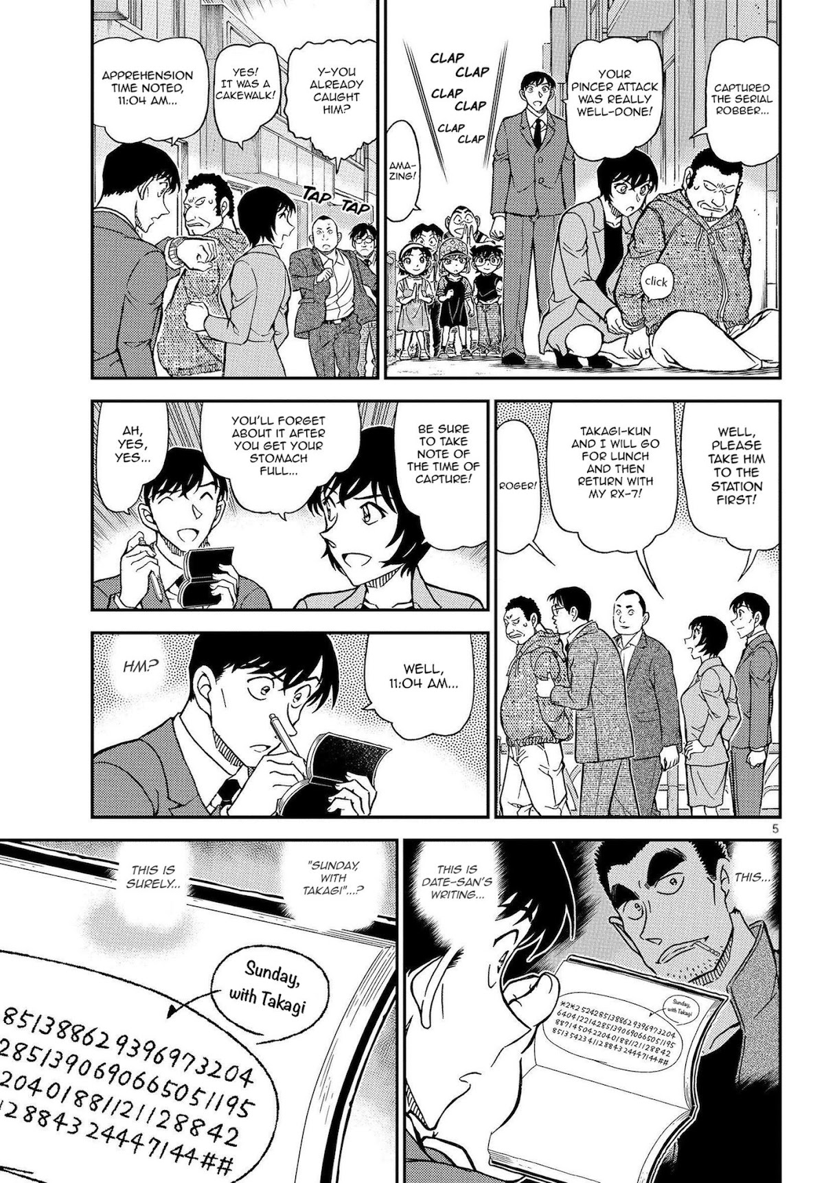 Detective Conan Chapter 1079 page 7 - Chapter 1079: The Thing left in the Notebook
