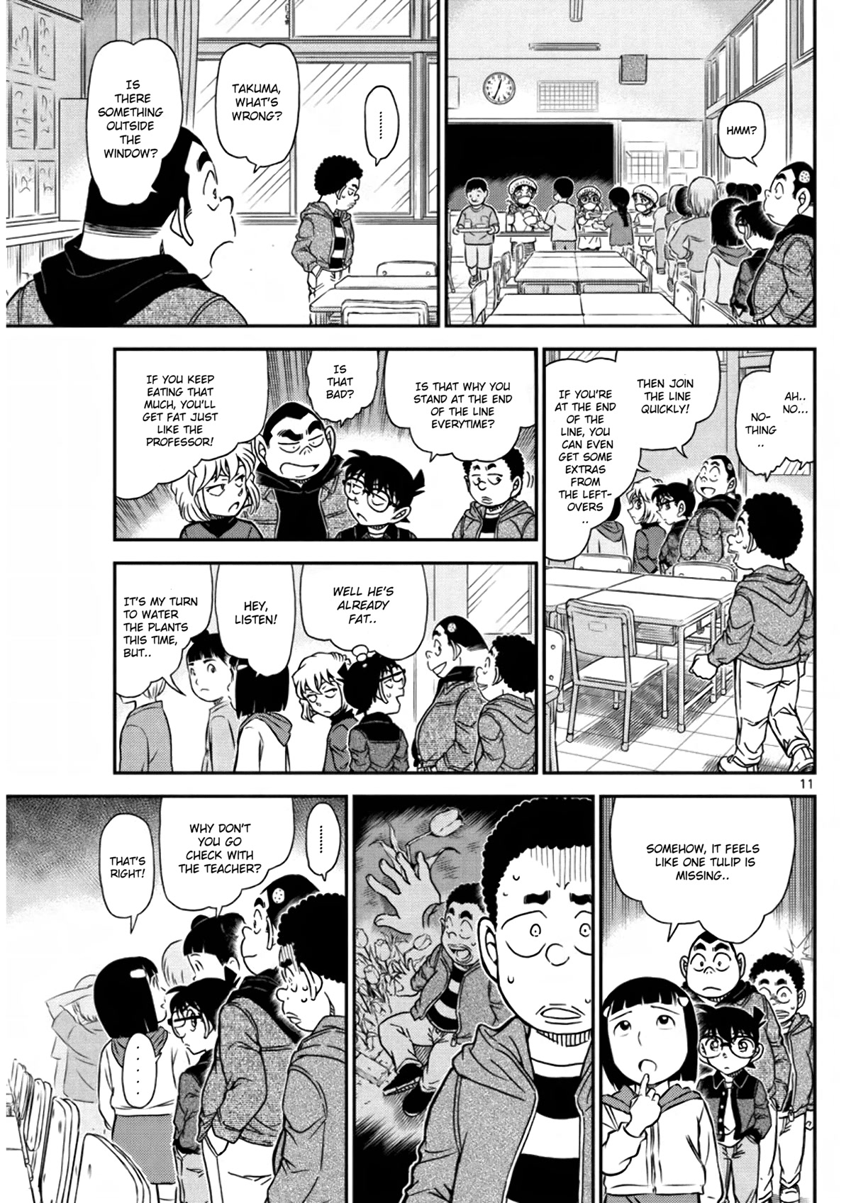 Detective Conan Chapter 1110 page 11 - Chapter 1110: Unsettling Parents’ Visit Day