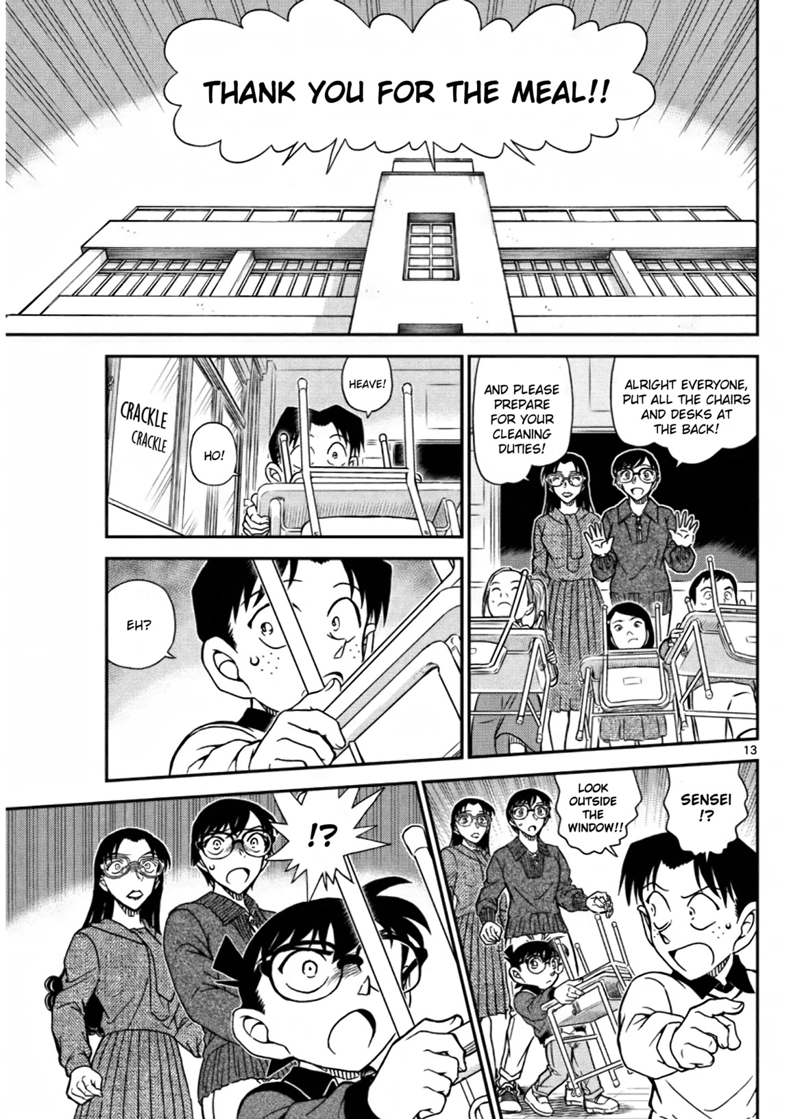 Detective Conan Chapter 1110 page 13 - Chapter 1110: Unsettling Parents’ Visit Day