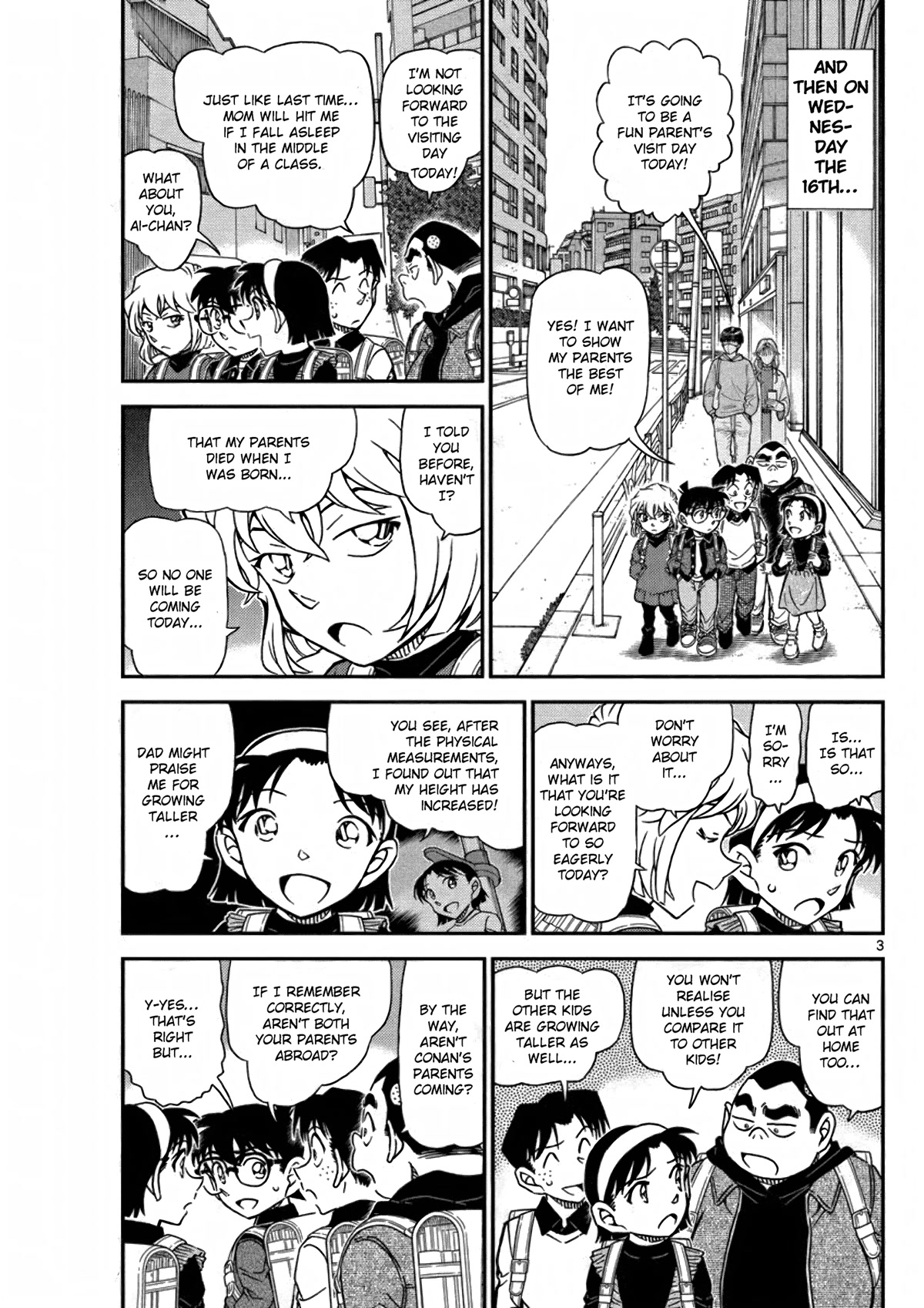 Detective Conan Chapter 1110 page 3 - Chapter 1110: Unsettling Parents’ Visit Day