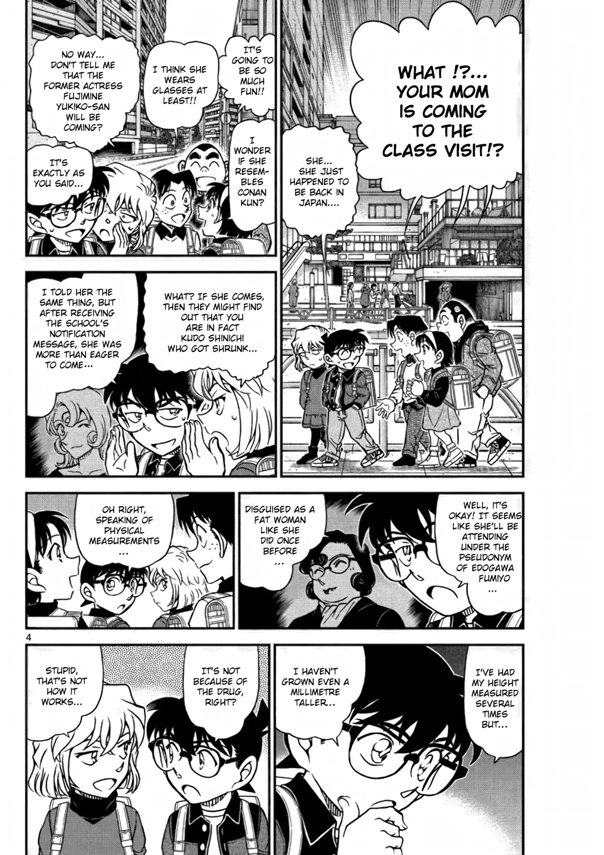 Detective Conan Chapter 1110 page 4 - Chapter 1110: Unsettling Parents’ Visit Day