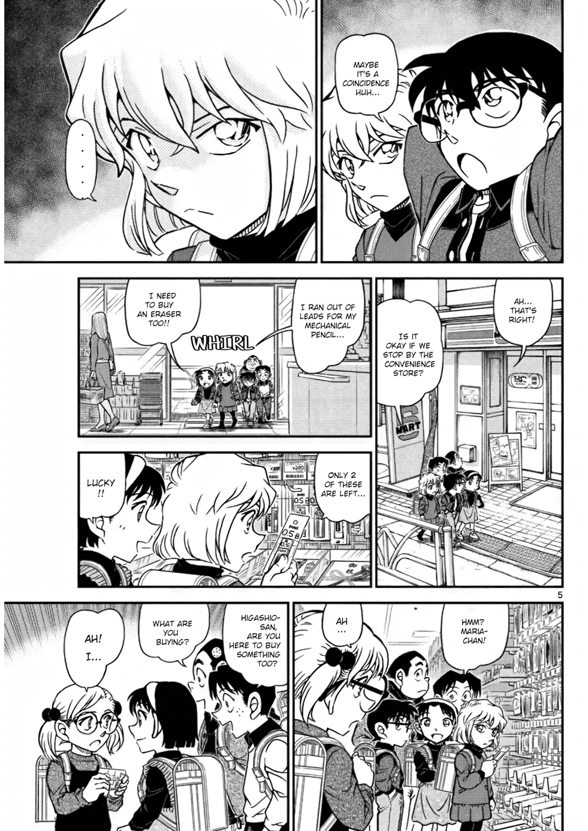 Detective Conan Chapter 1110 page 5 - Chapter 1110: Unsettling Parents’ Visit Day