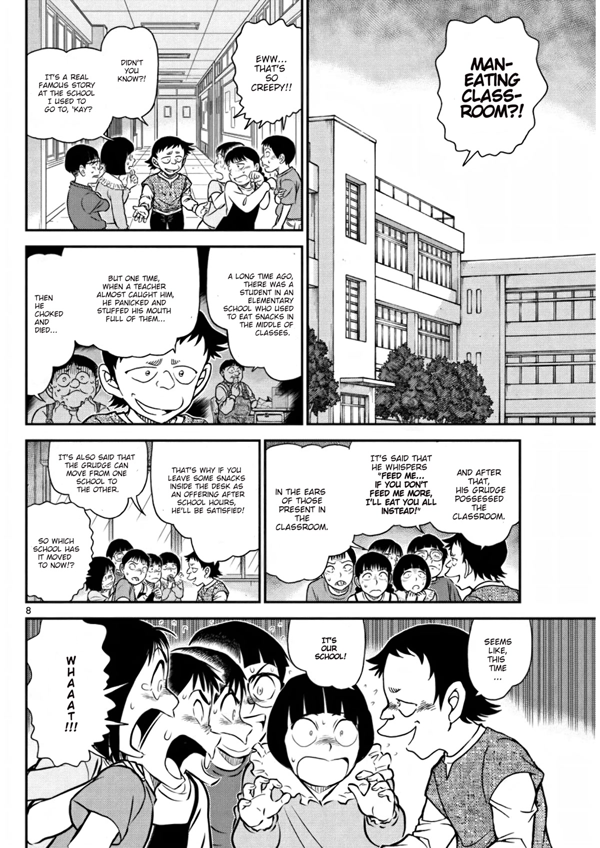 Detective Conan Chapter 1110 page 8 - Chapter 1110: Unsettling Parents’ Visit Day