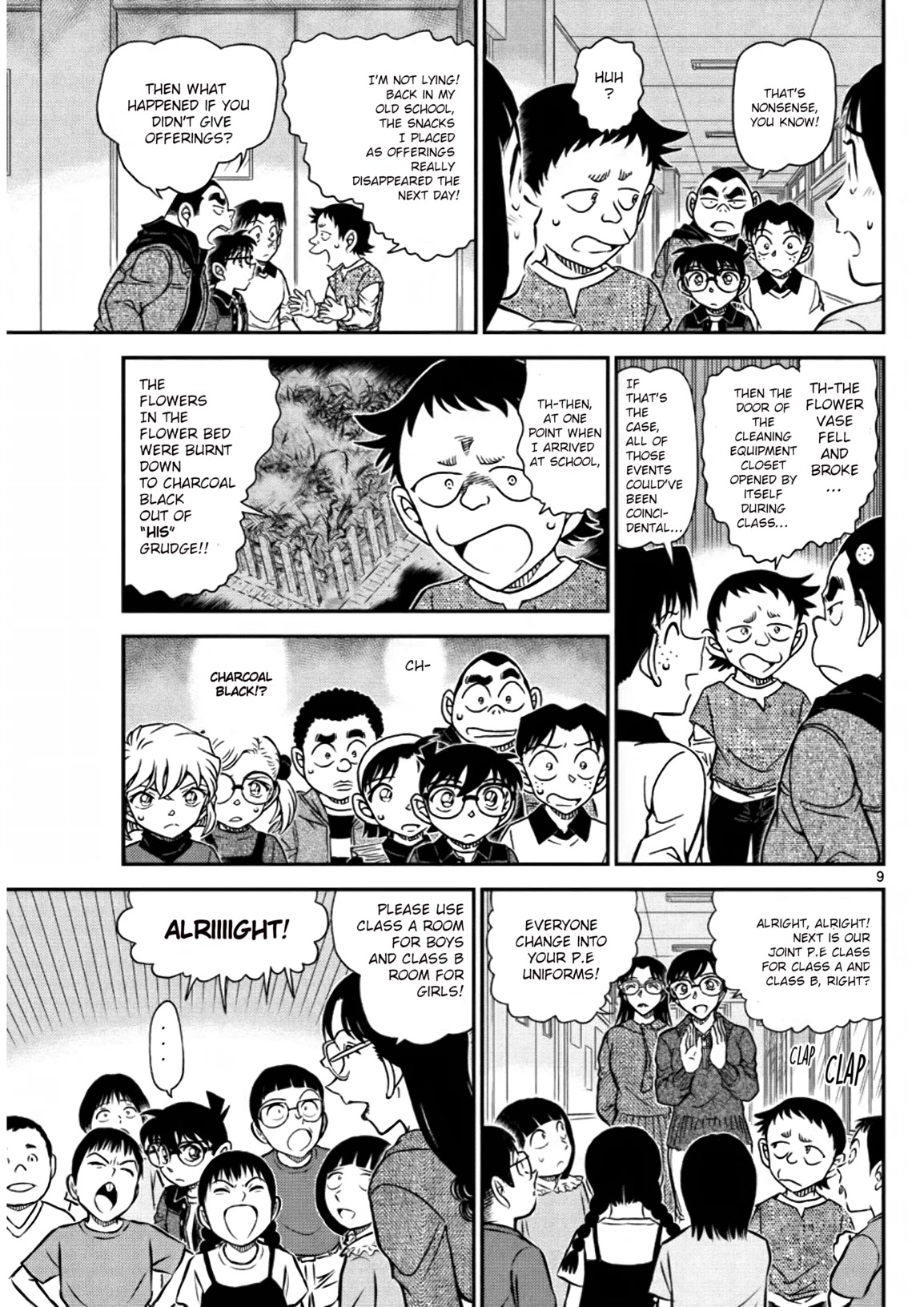 Detective Conan Chapter 1110 page 9 - Chapter 1110: Unsettling Parents’ Visit Day