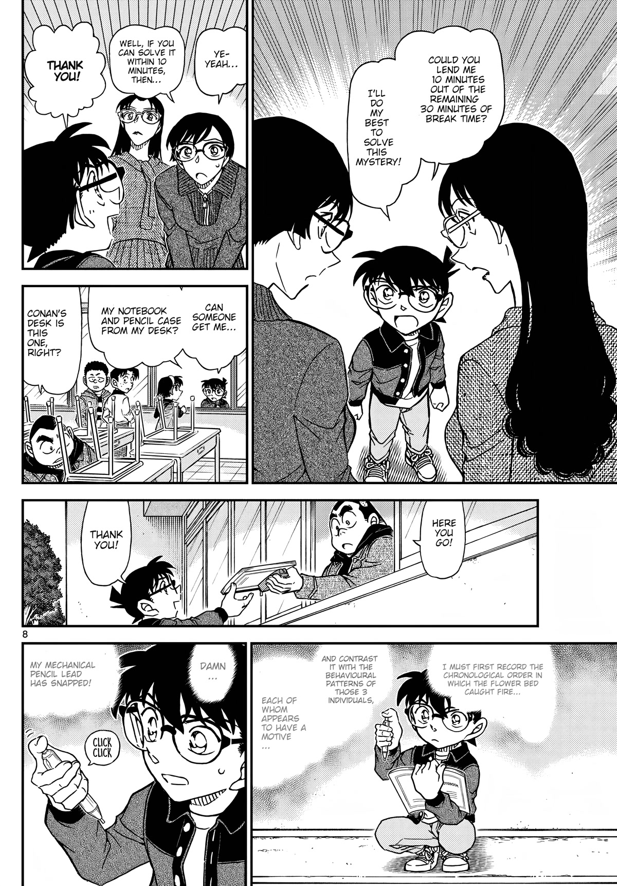 Detective Conan Chapter 1111 page 10 - Chapter 1111: Mystery of The Flowerbed