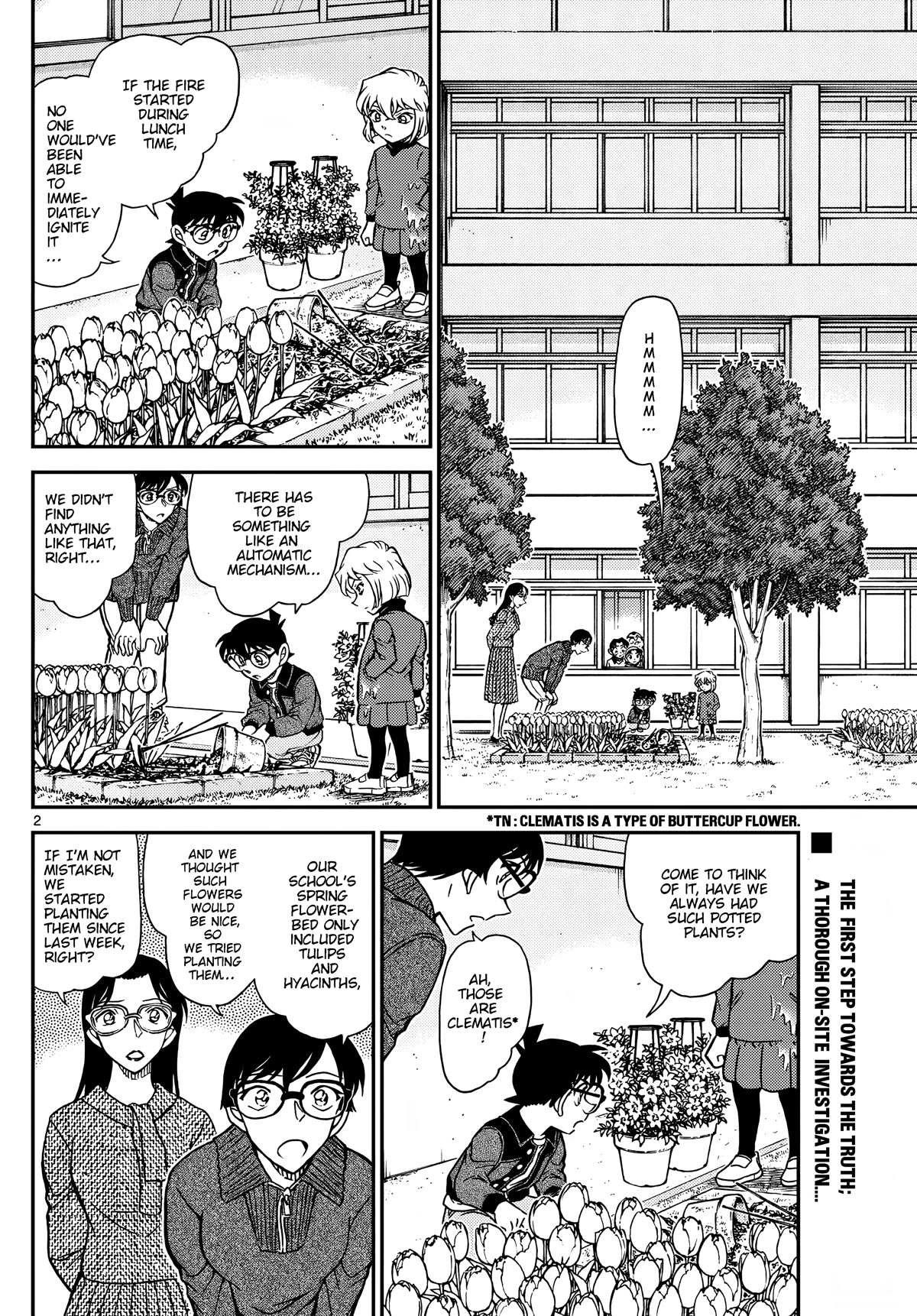 Detective Conan Chapter 1111 page 4 - Chapter 1111: Mystery of The Flowerbed