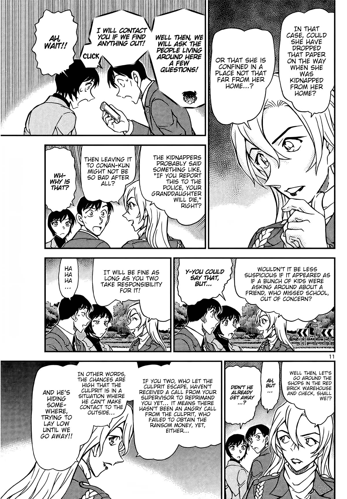 Detective Conan Chapter 1123 page 12 - Chapter 1123: The Vanished Kidnapper