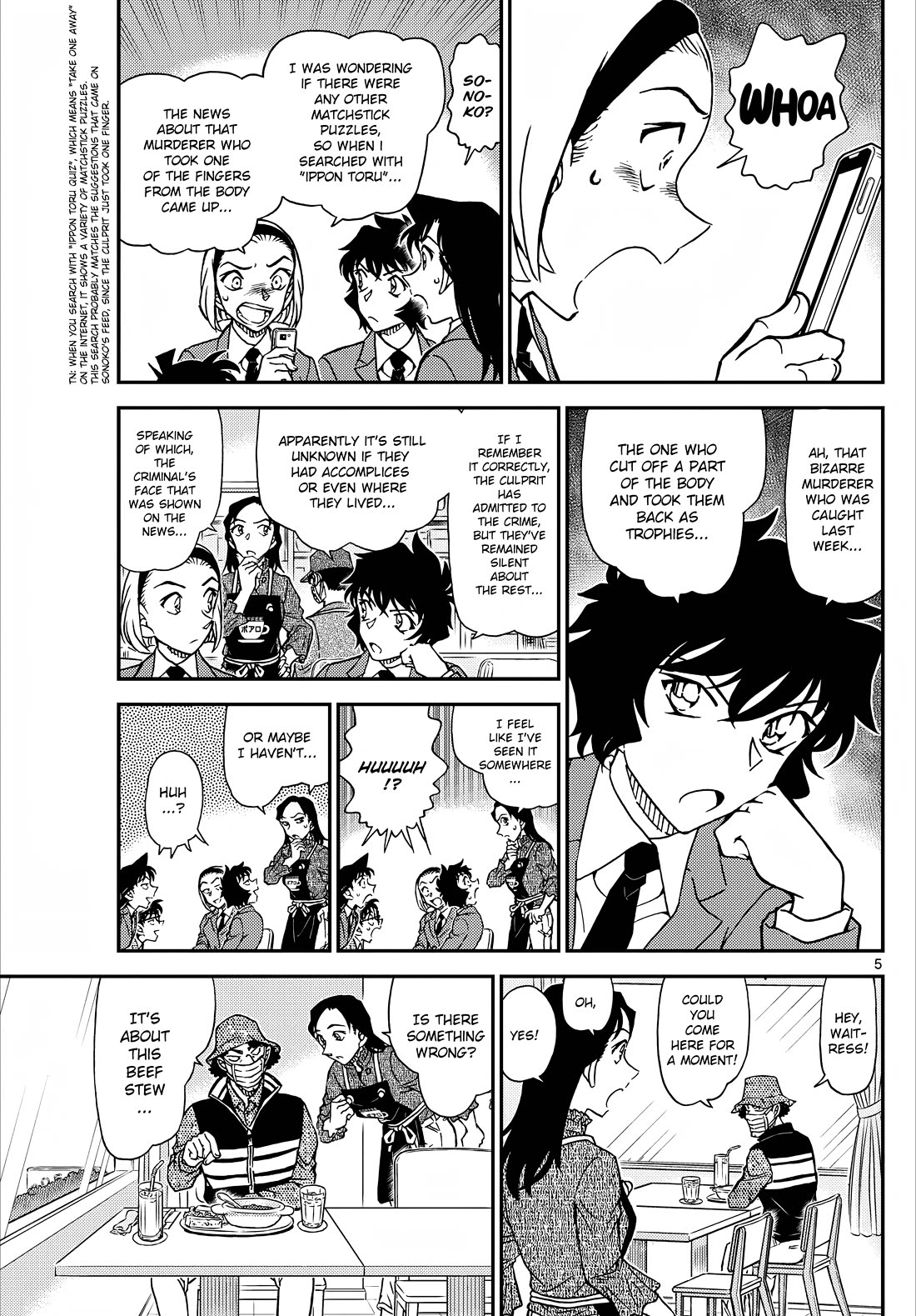 Detective Conan Chapter 1126 page 6 - Chapter 1126: A Strange Customer