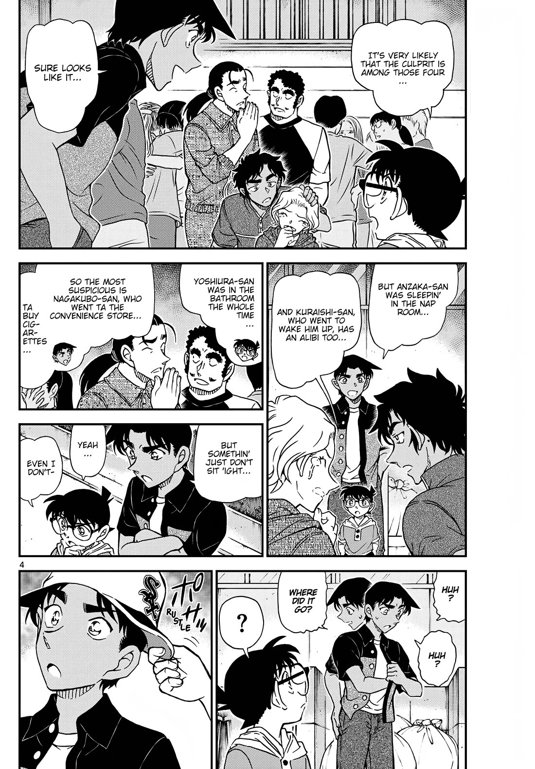 Detective Conan Chapter 1131 page 4 - Chapter 1131: The Lead-Coloured Middle Day