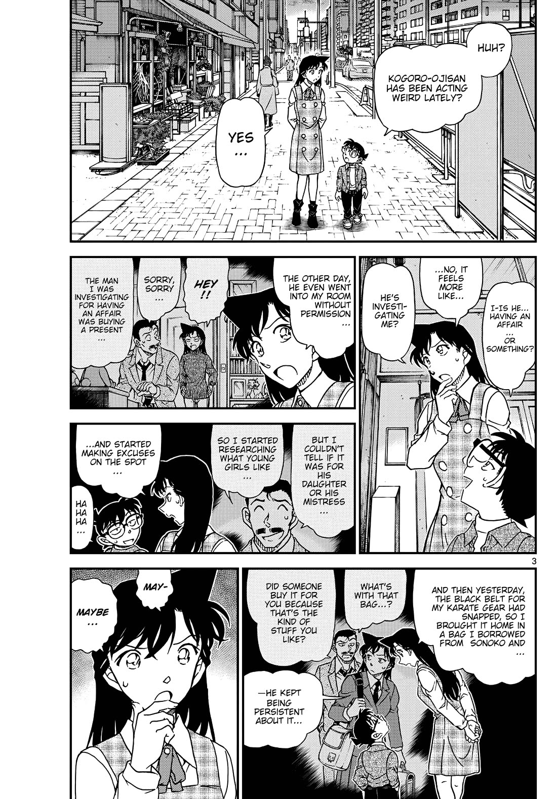 Detective Conan Chapter 1141 page 3 - Chapter 1141: Kogorou’s Secret Rendezvous