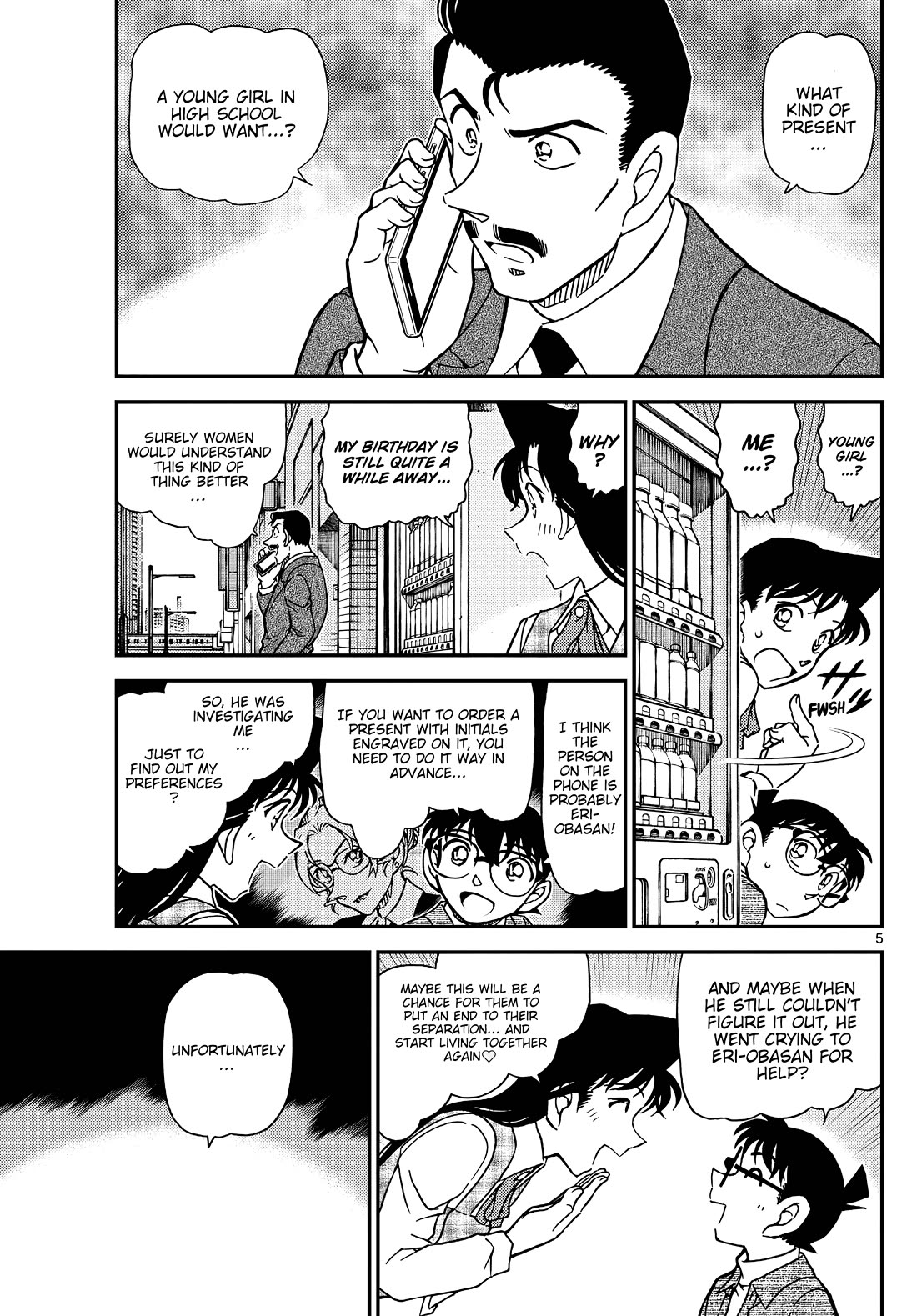 Detective Conan Chapter 1141 page 5 - Chapter 1141: Kogorou’s Secret Rendezvous