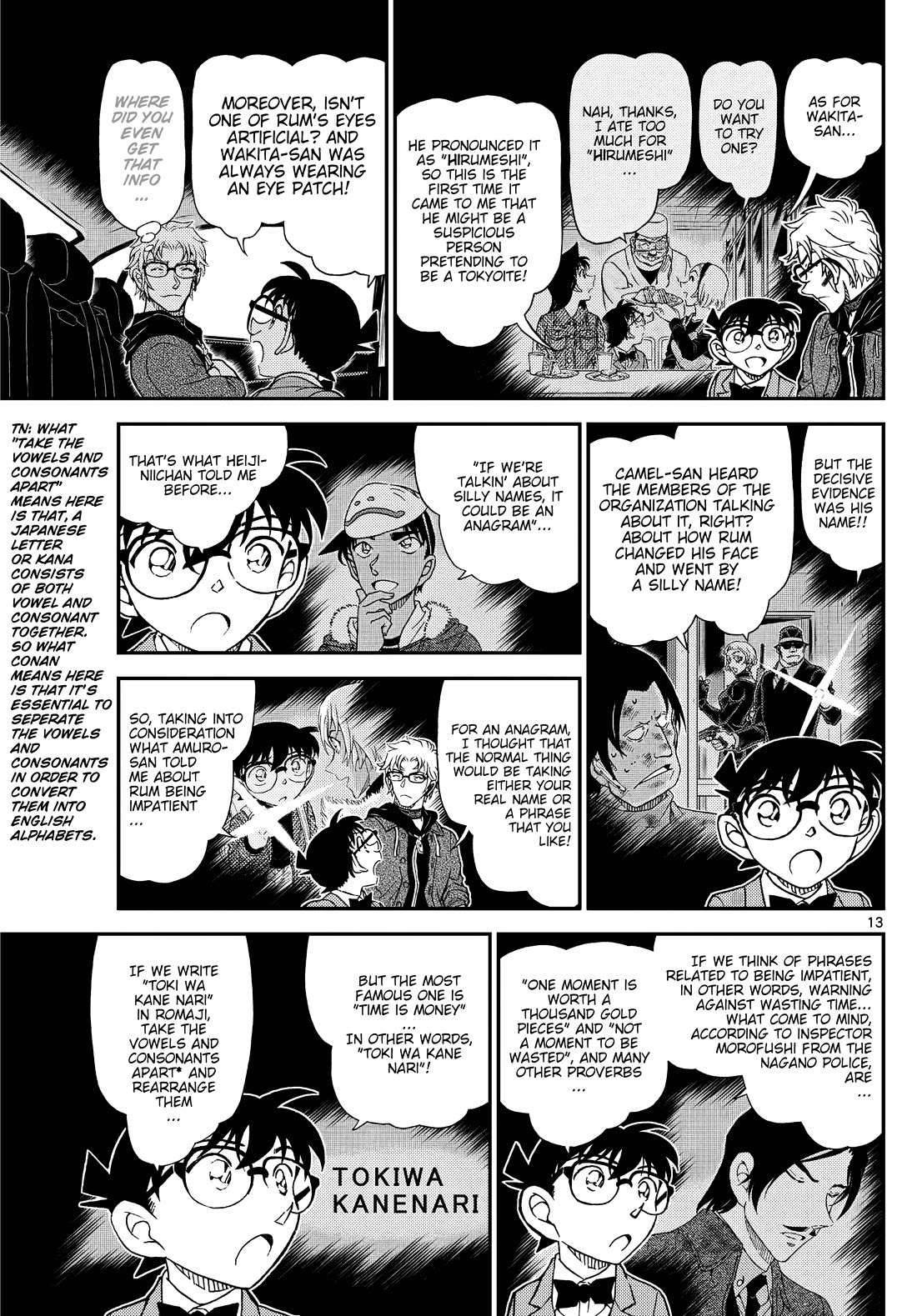 Detective Conan Chapter 1150 page 13 - Chapter 1150: The Pursuers Of Chaos