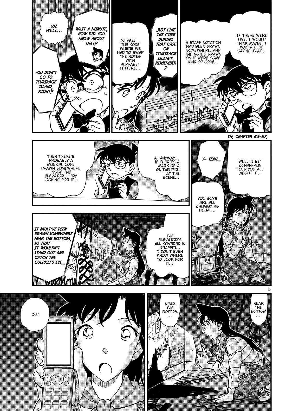 Detective Conan Chapter 1168 page 5 - Chapter 1168: A Mark Place Deliberately
