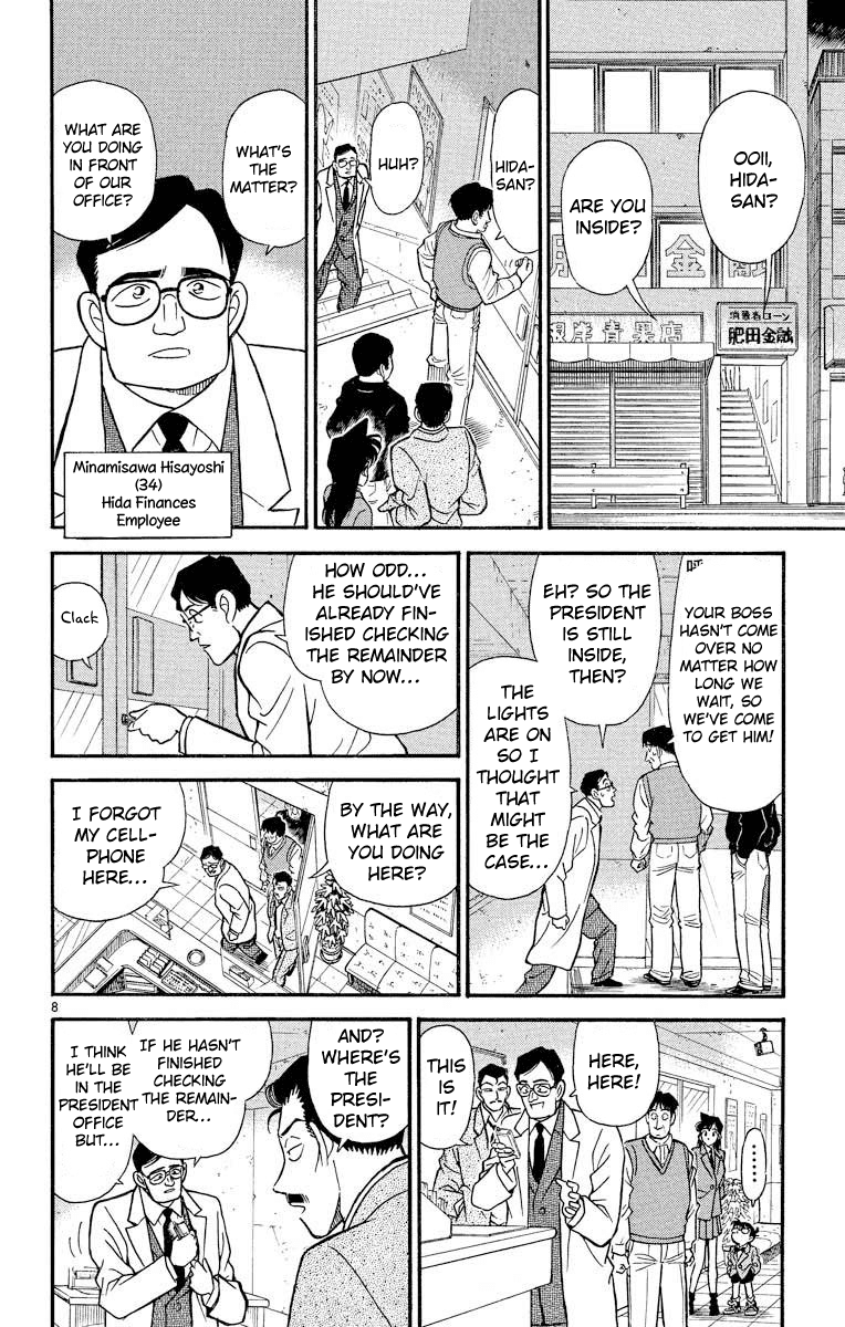 Detective Conan Chapter 147 page 9 - Chapter 147: Licking the Fingers?!