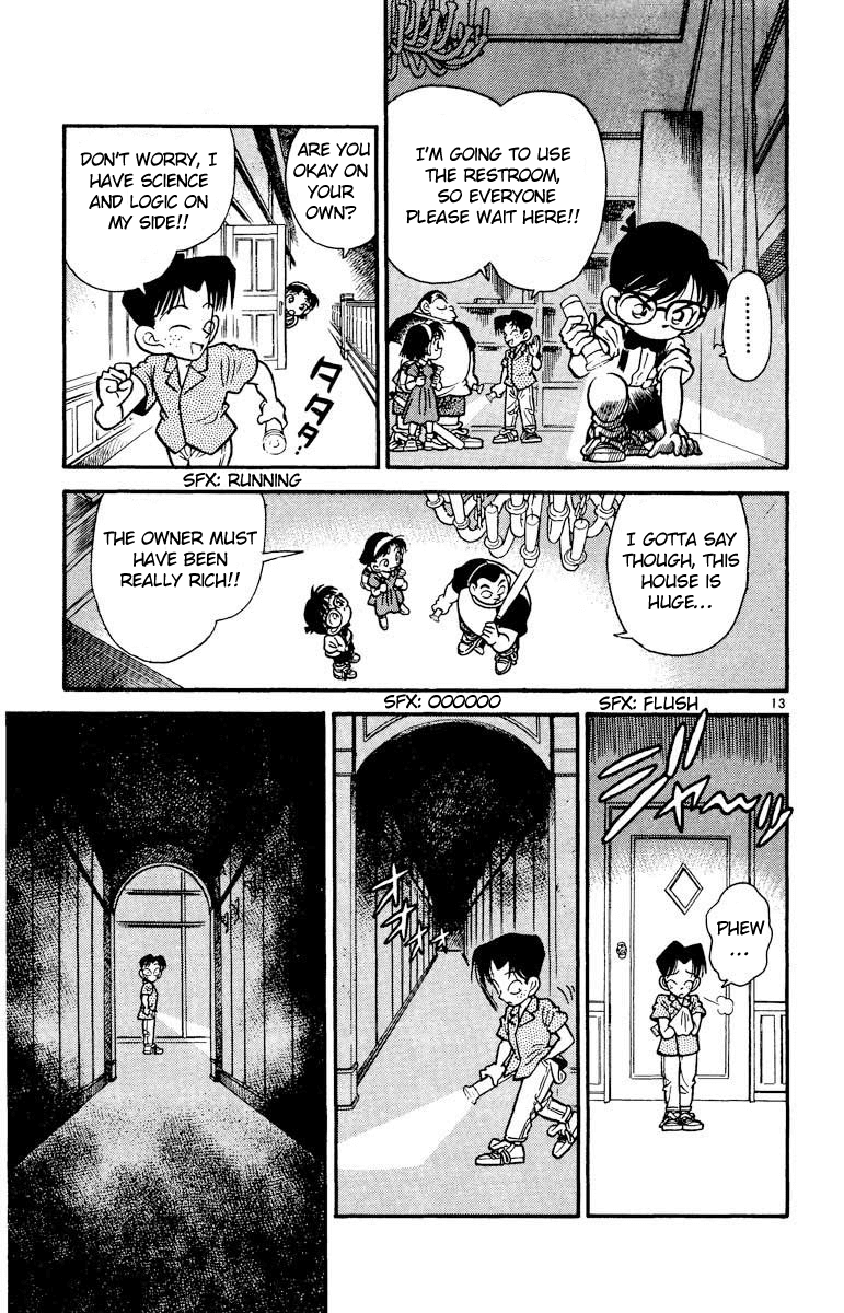 Detective Conan Chapter 17 page 14 - Chapter 17: The Mansion of Horror