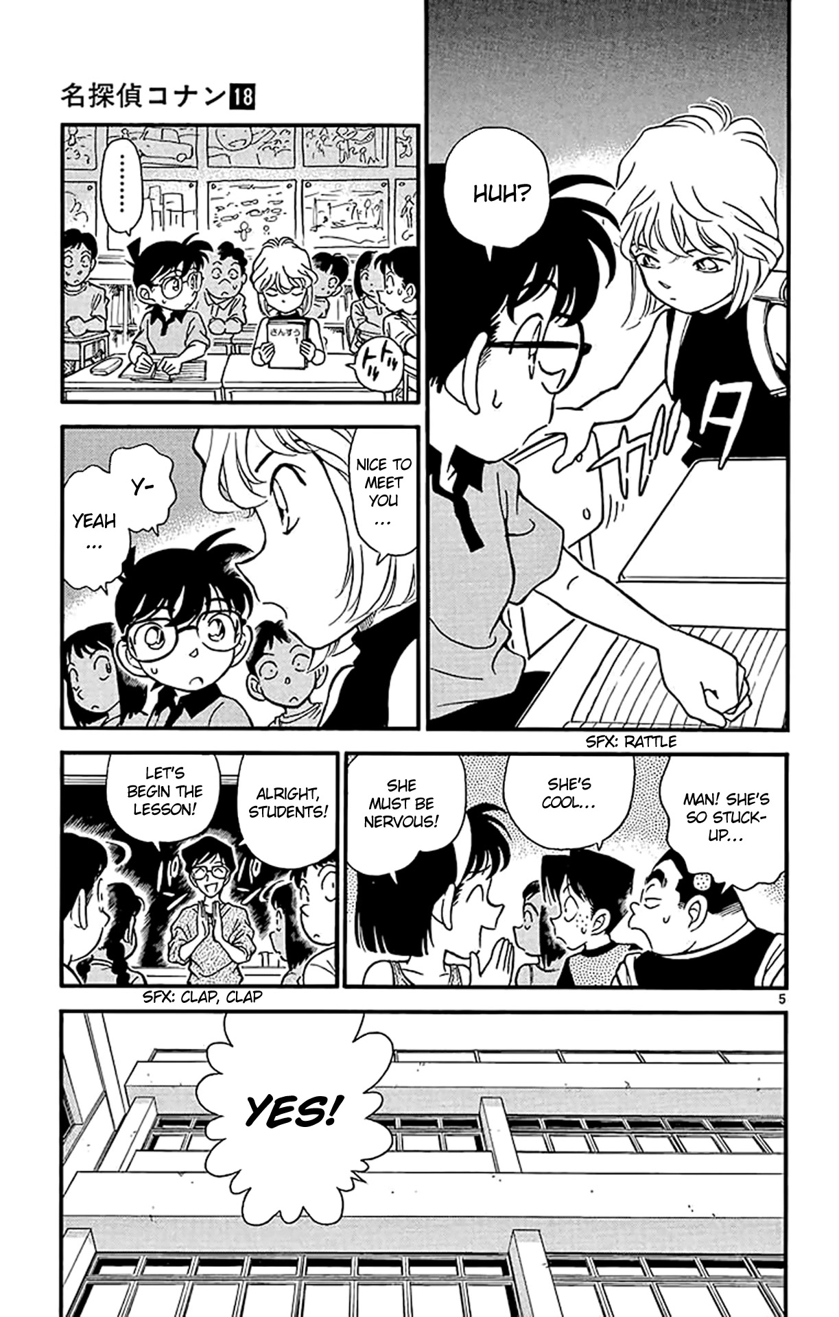 Detective Conan Chapter 176 page 6 - Chapter 176: The Transfer Student