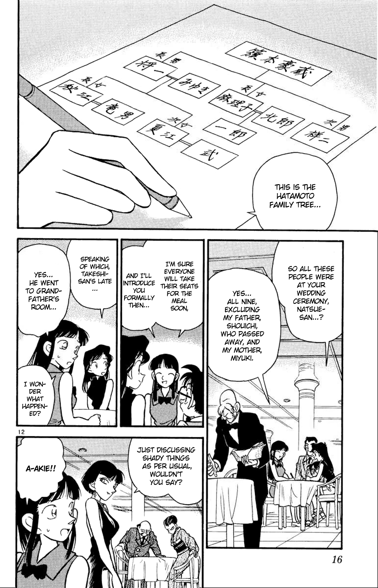 Detective Conan Chapter 20 page 13 - Chapter 20: The Hatamoto Family