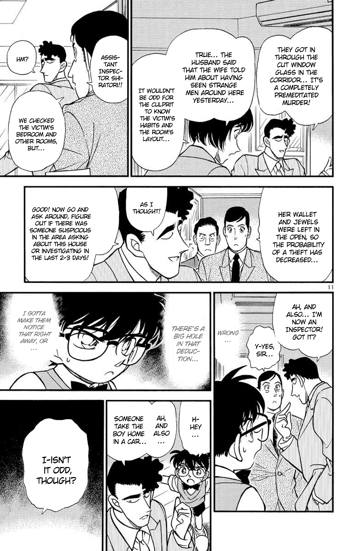 Detective Conan Chapter 209 page 12 - Chapter 209: The Inspector's Deduction
