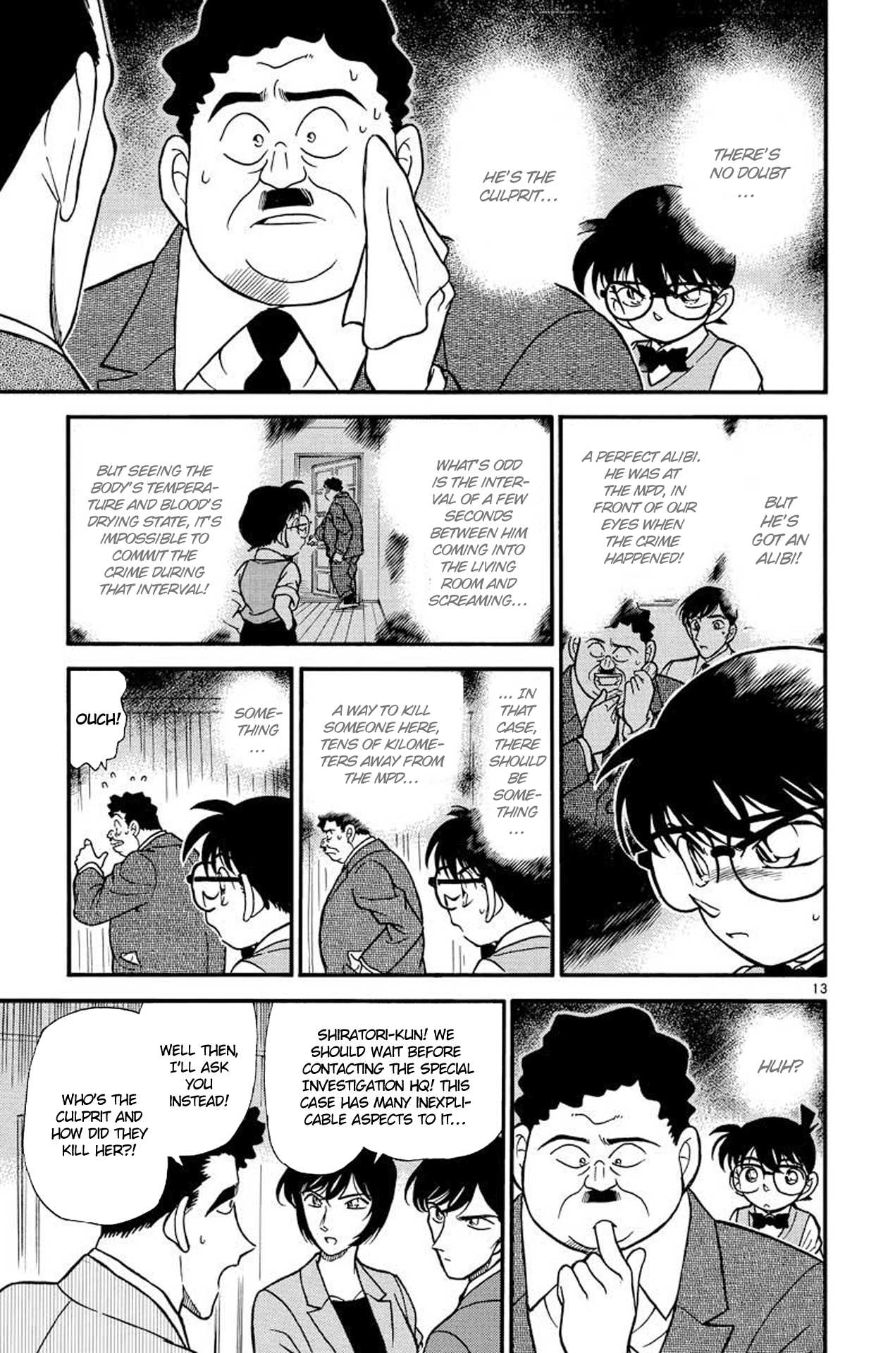 Detective Conan Chapter 209 page 14 - Chapter 209: The Inspector's Deduction