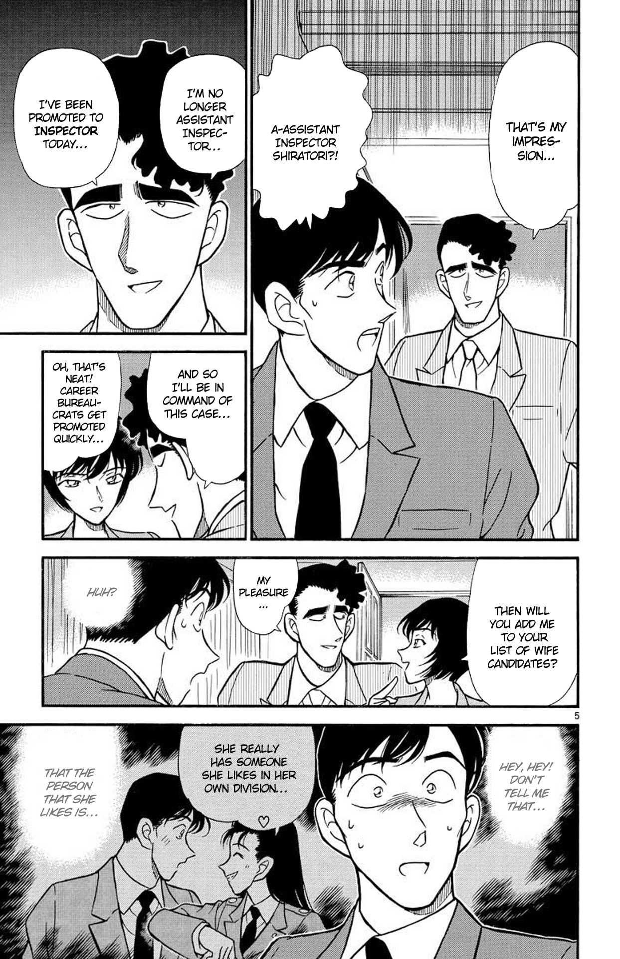 Detective Conan Chapter 209 page 6 - Chapter 209: The Inspector's Deduction