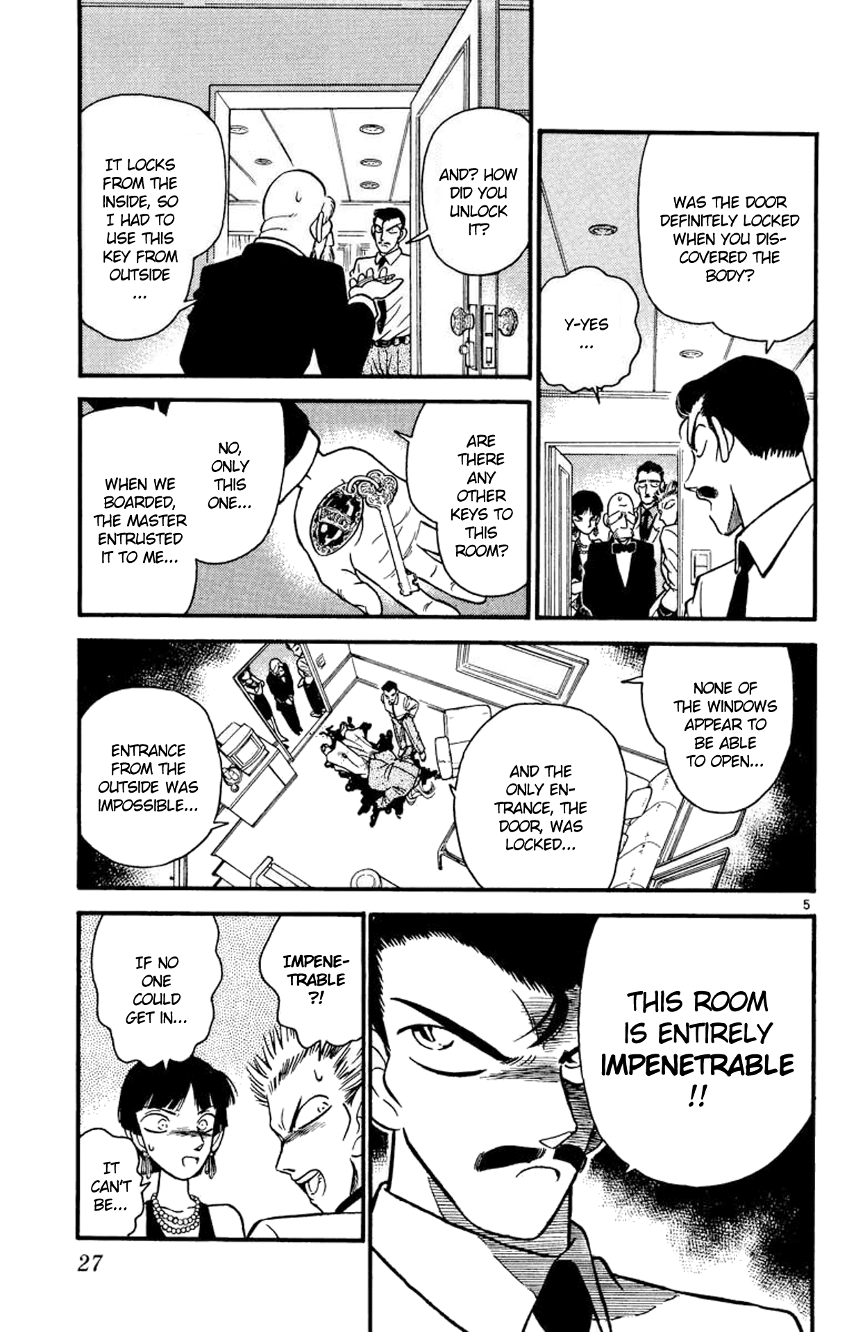 Detective Conan Chapter 21 page 6 - Chapter 21: The Secret of the Impenetrable Room