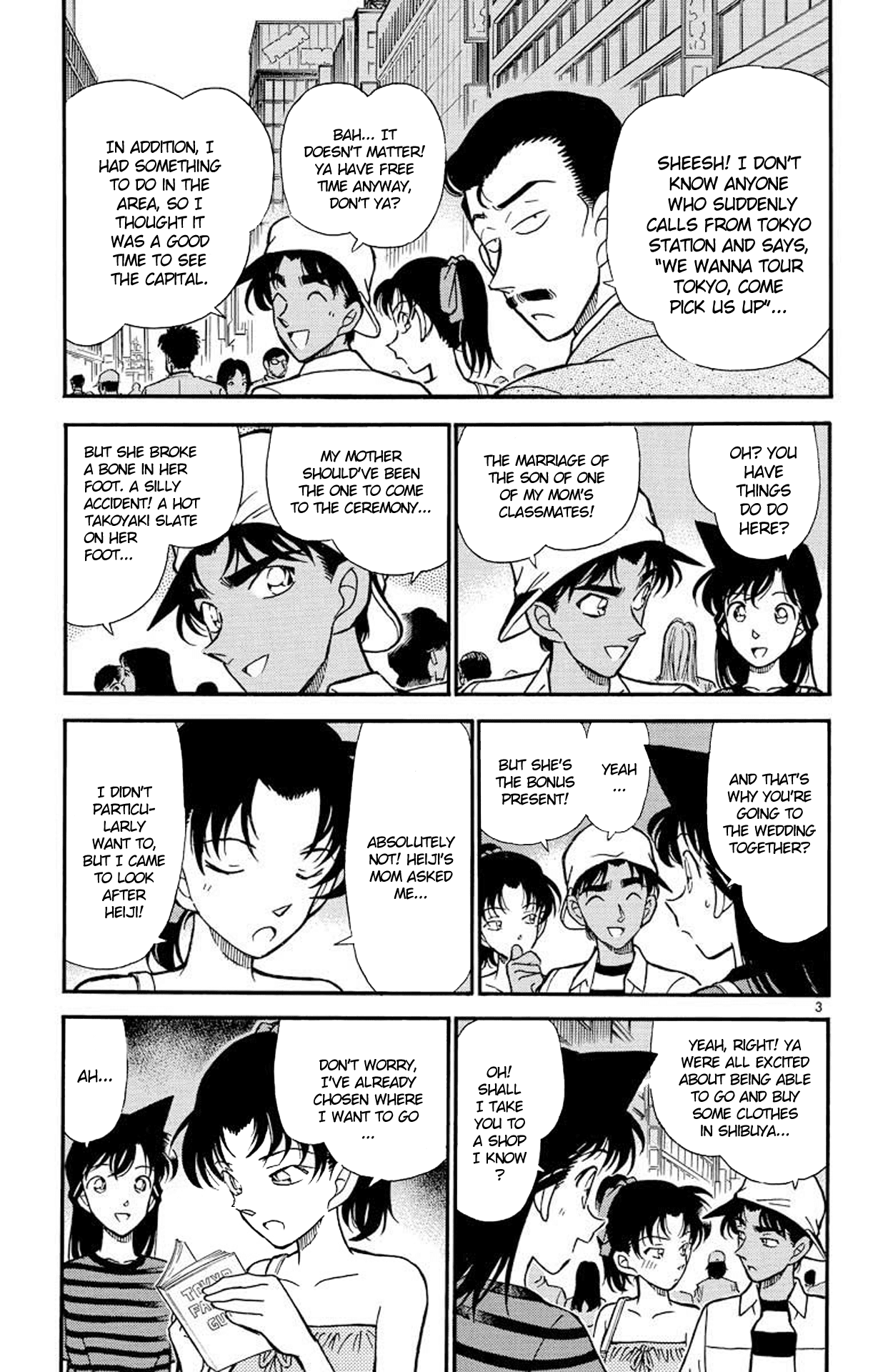 Detective Conan Chapter 211 page 4 - Chapter 211: A Nice Day in Tokyo