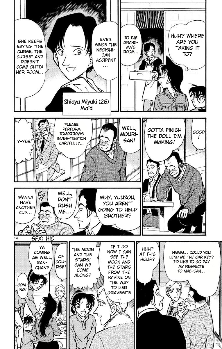 Detective Conan Chapter 246 page 15 - Chapter 246: The Spider Mansion