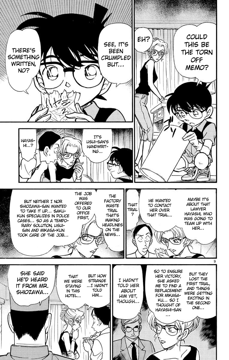 Detective Conan Chapter 265 page 10 - Chapter 265: Material Suspect