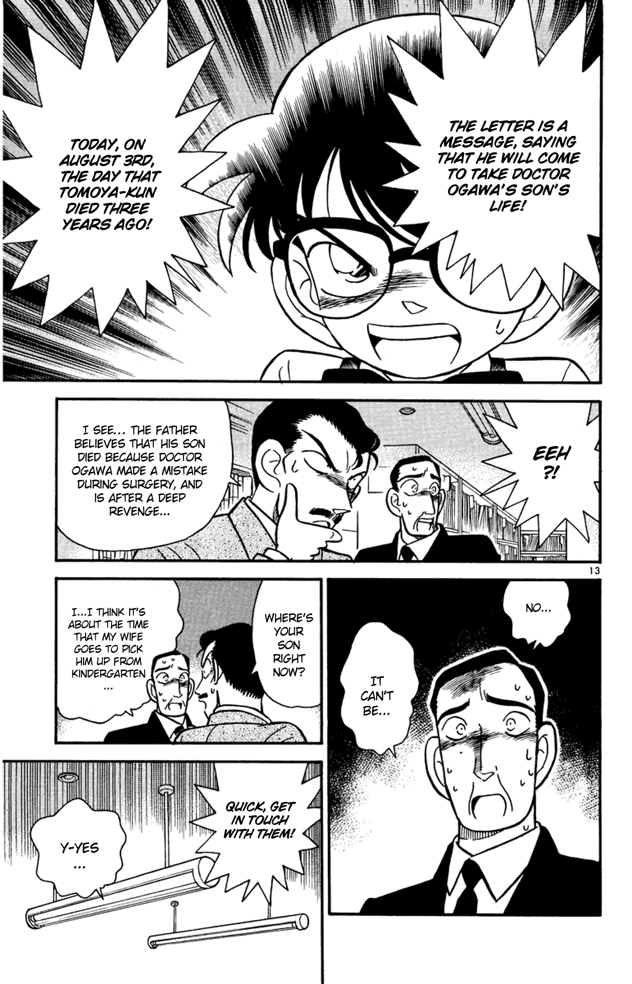 Detective Conan Chapter 28 page 14 - Chapter 28: The Mystery of August 3rd