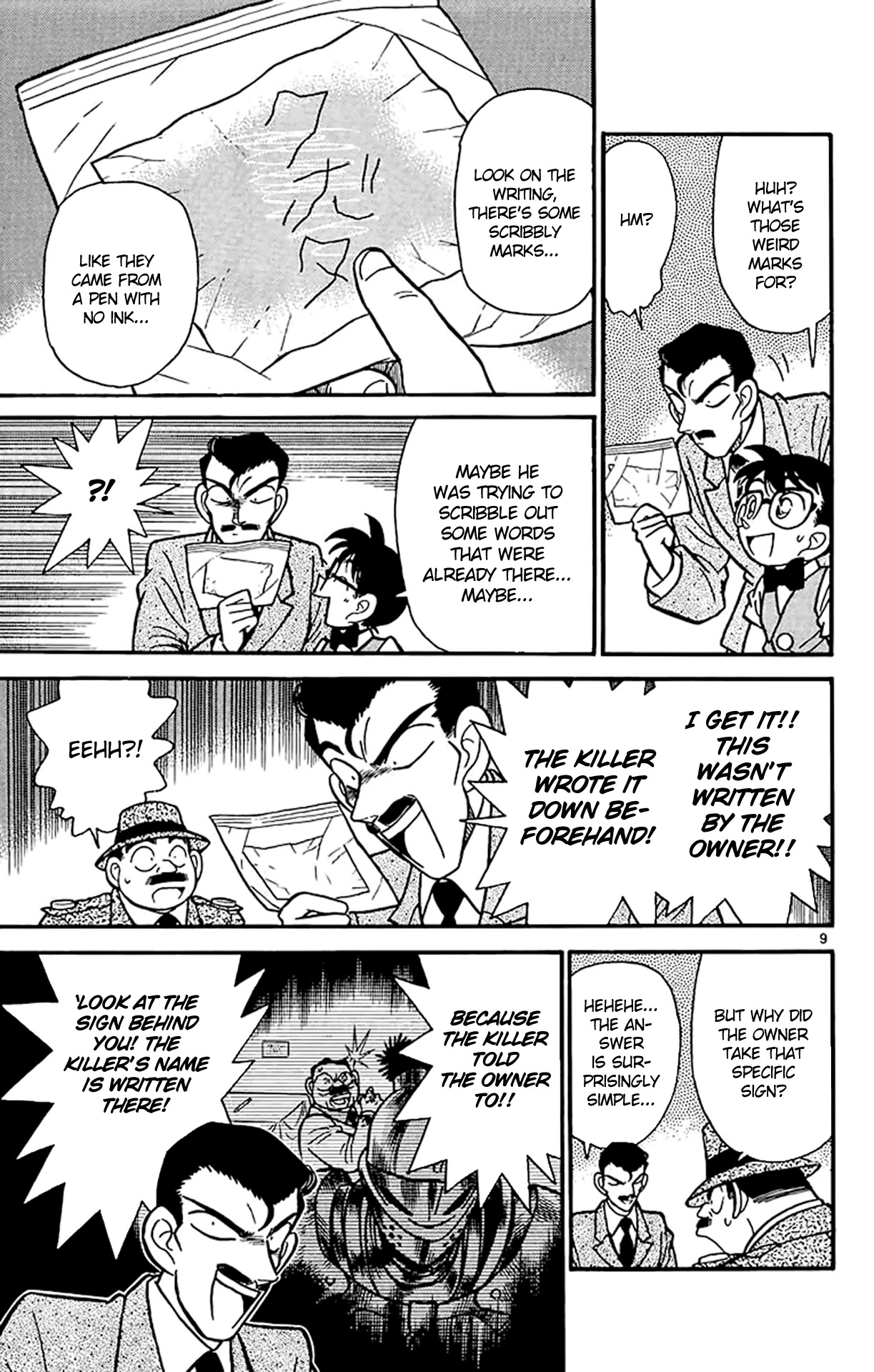 Detective Conan Chapter 32 page 10 - Chapter 32: The Pen That Cannot Write