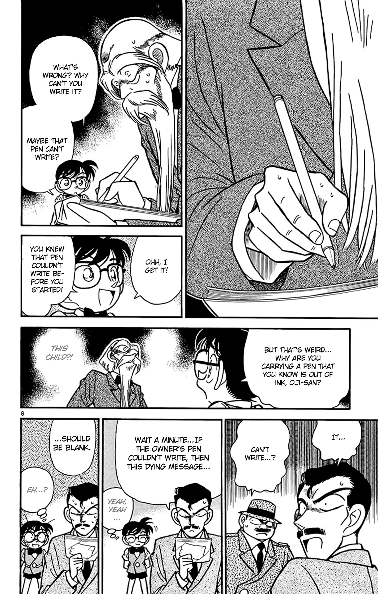 Detective Conan Chapter 32 page 9 - Chapter 32: The Pen That Cannot Write