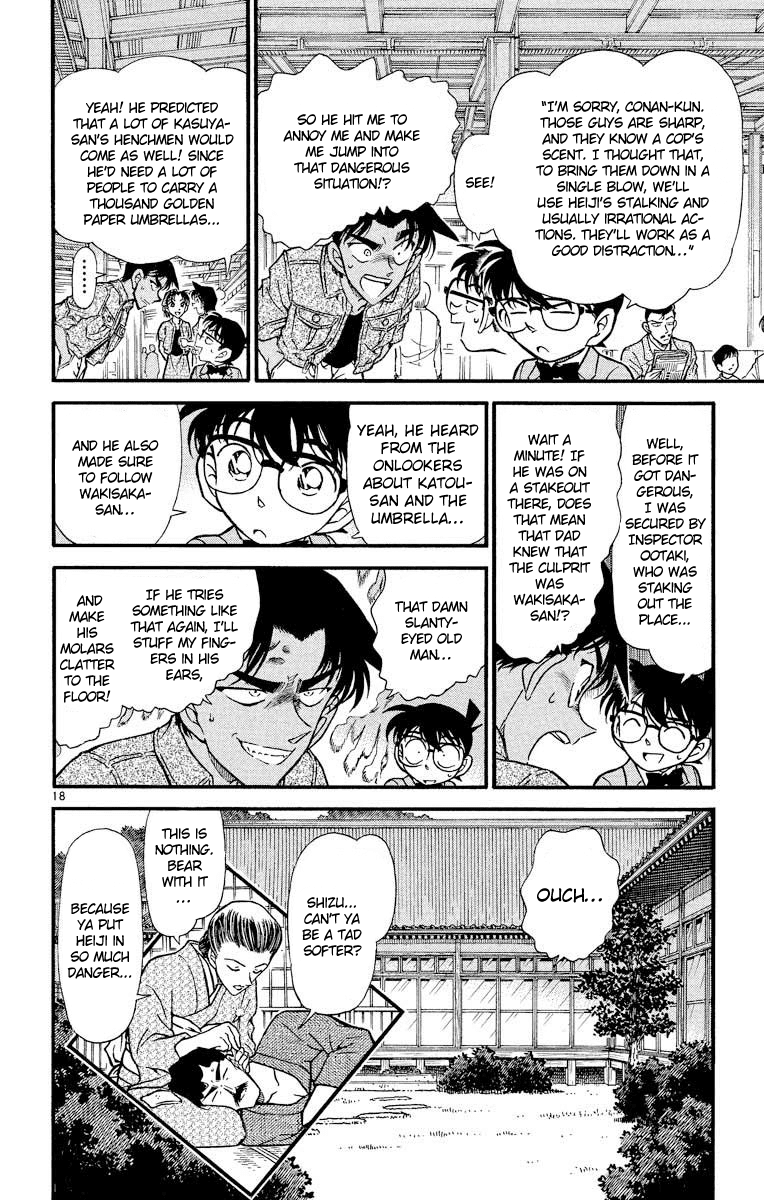 Detective Conan Chapter 321 page 19 - Chapter 321: The Sad Tiger Scroll
