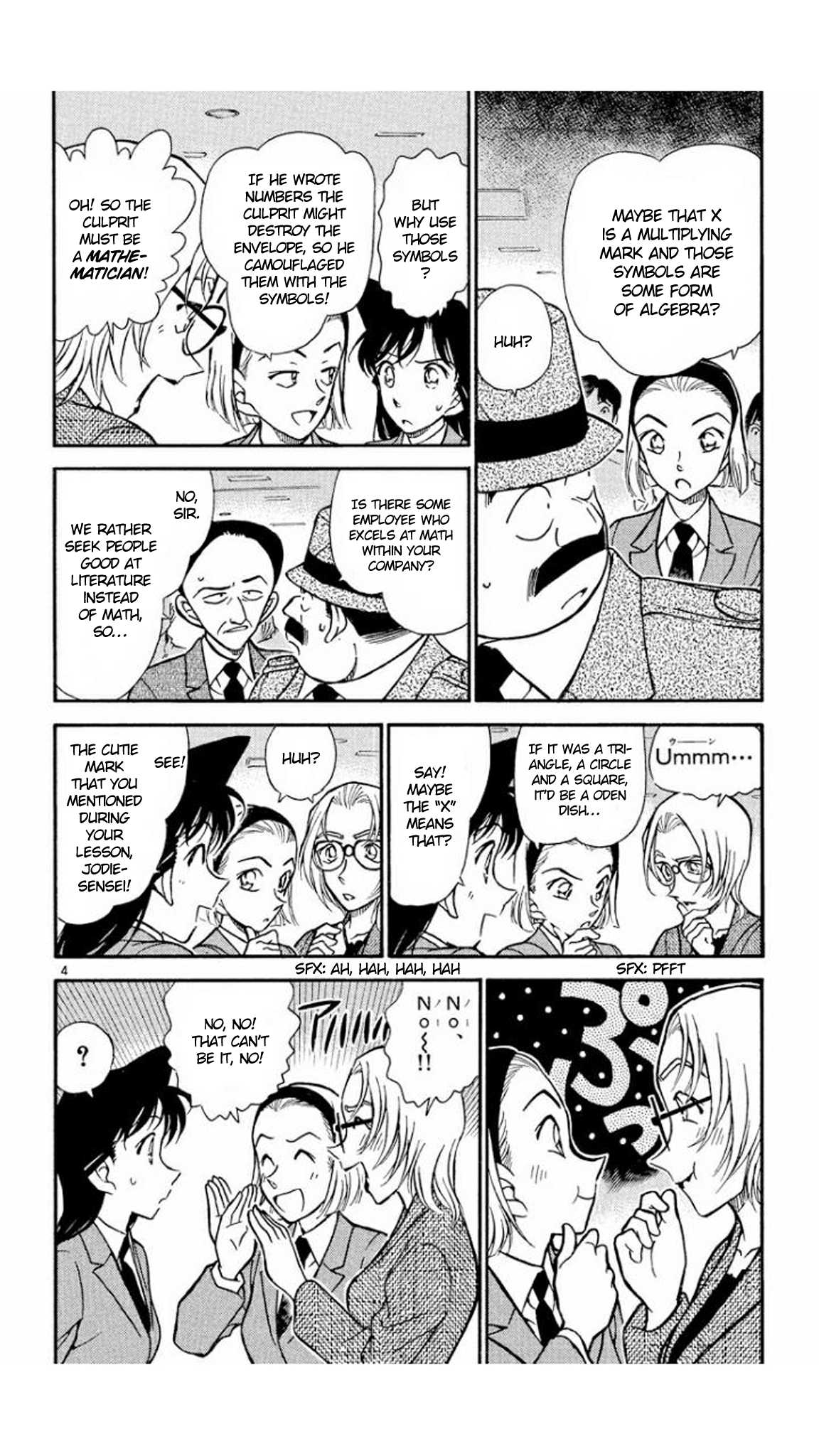 Detective Conan Chapter 339 page 5 - Chapter 339: A Circle, an X, a Triangle, a Square?!