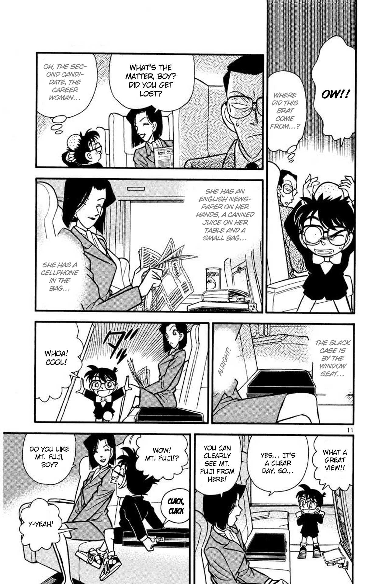 Detective Conan Chapter 34 page 12 - Chapter 34: The Four Passengers of the Green Car