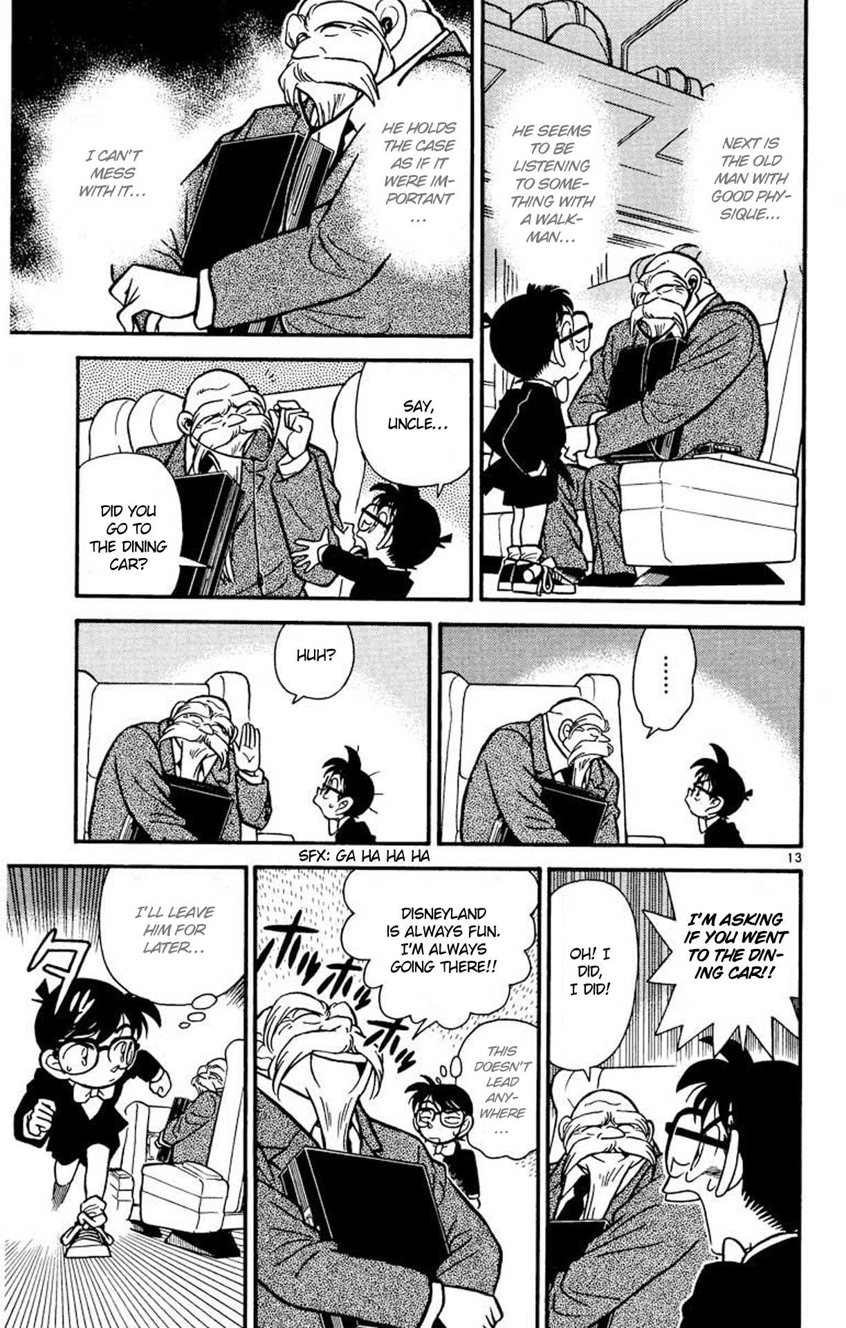 Detective Conan Chapter 34 page 14 - Chapter 34: The Four Passengers of the Green Car
