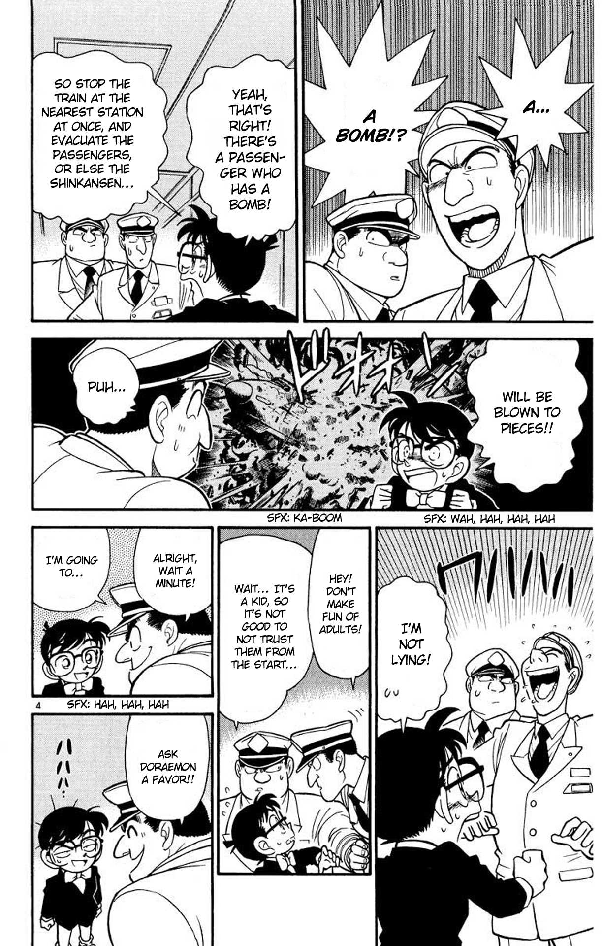 Detective Conan Chapter 34 page 5 - Chapter 34: The Four Passengers of the Green Car