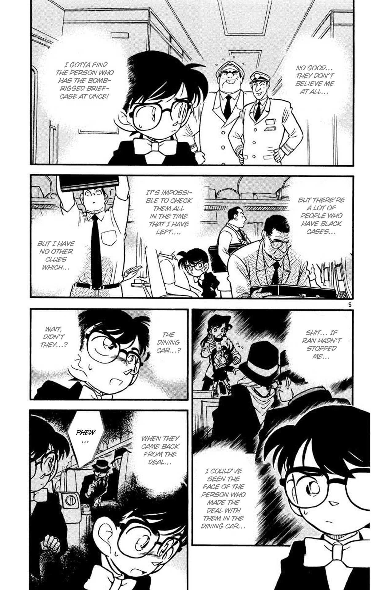 Detective Conan Chapter 34 page 6 - Chapter 34: The Four Passengers of the Green Car