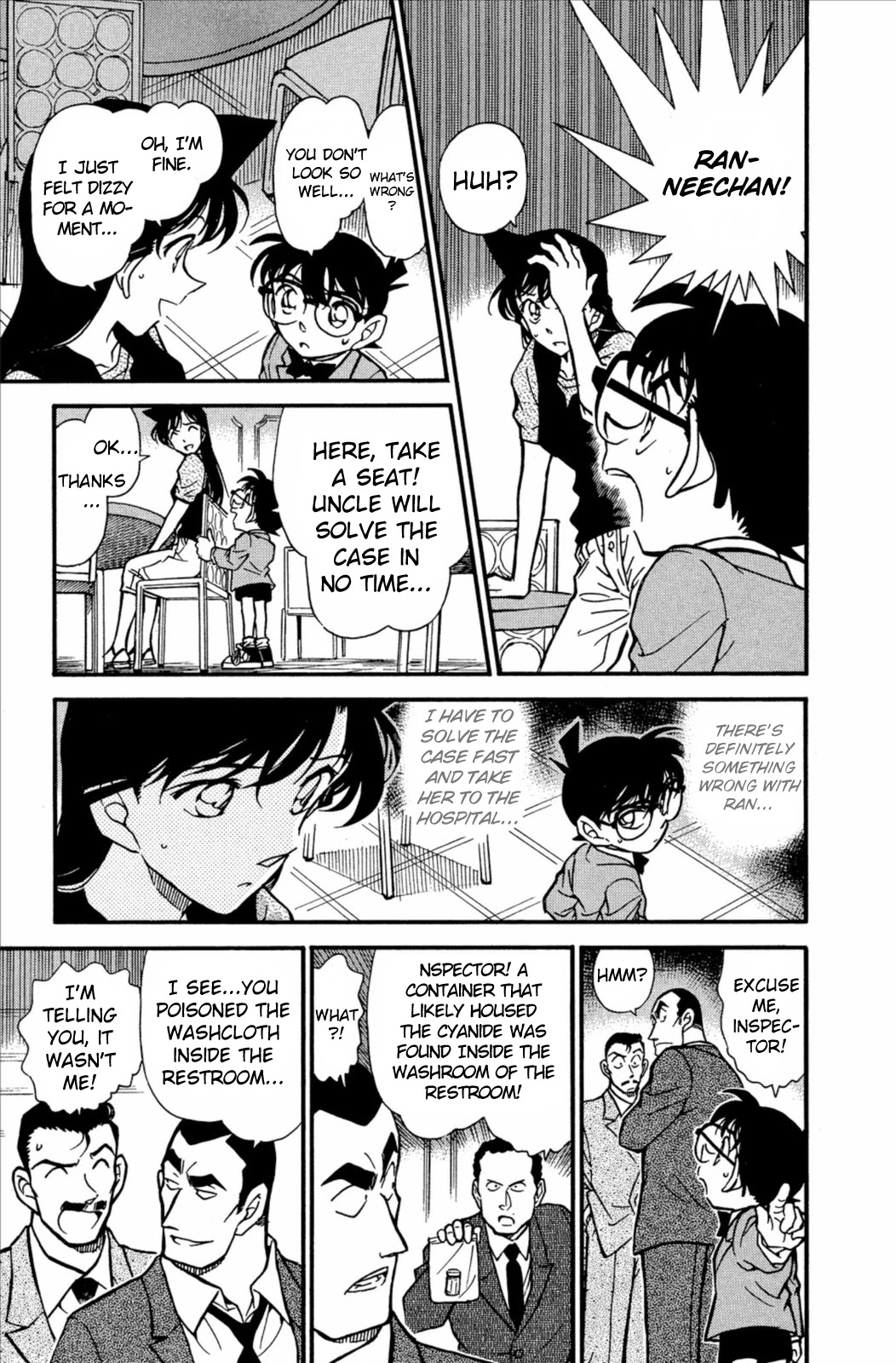 Detective Conan Chapter 348 page 12 - Chapter 348: The Misleading Washcloth