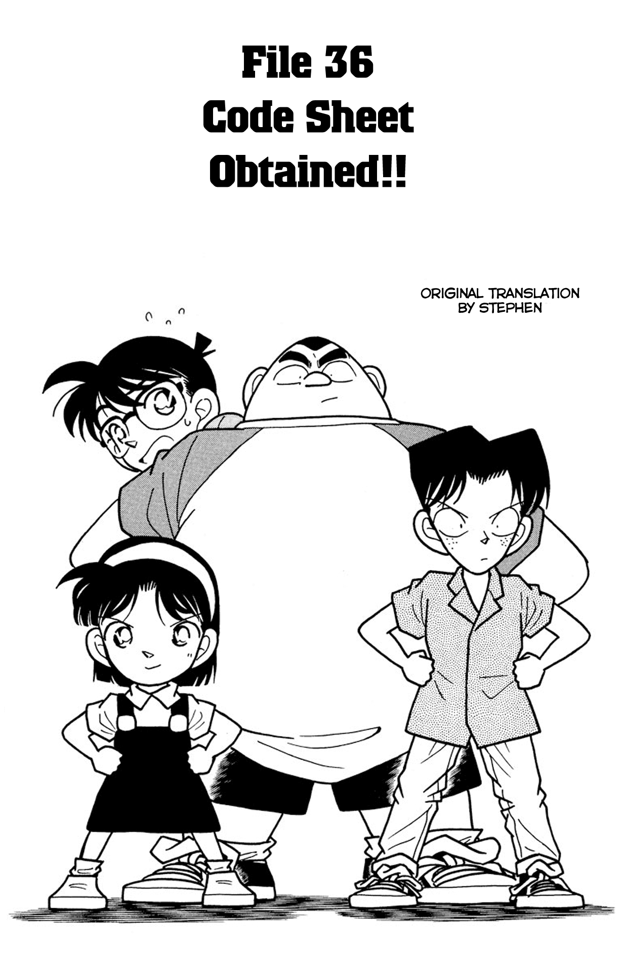 Detective Conan Chapter 36 page 2 - Chapter 36: Code Sheet Obtained!!