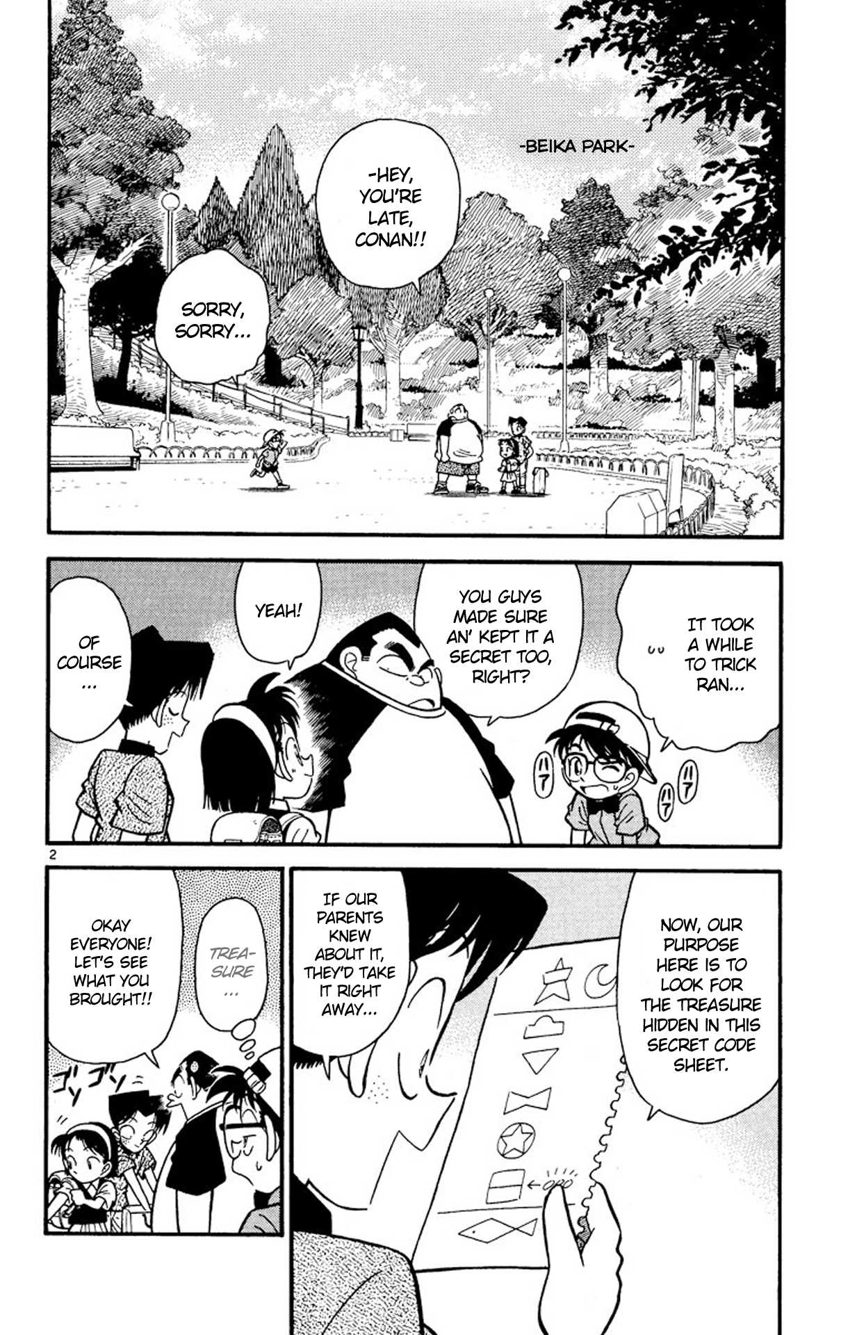 Detective Conan Chapter 37 page 3 - Chapter 37: The ABC's of Deciphering the Code Sheet