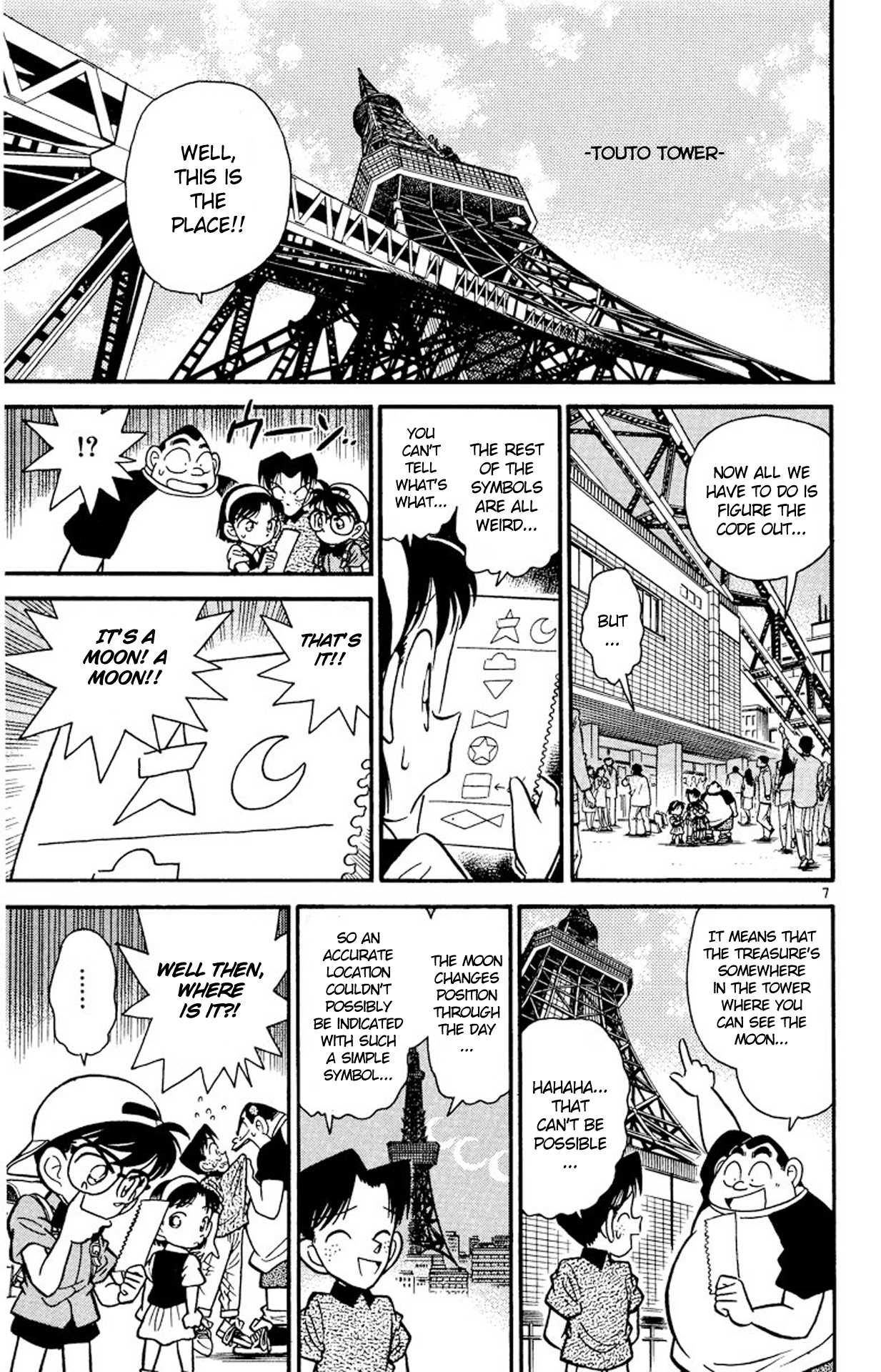 Detective Conan Chapter 37 page 8 - Chapter 37: The ABC's of Deciphering the Code Sheet