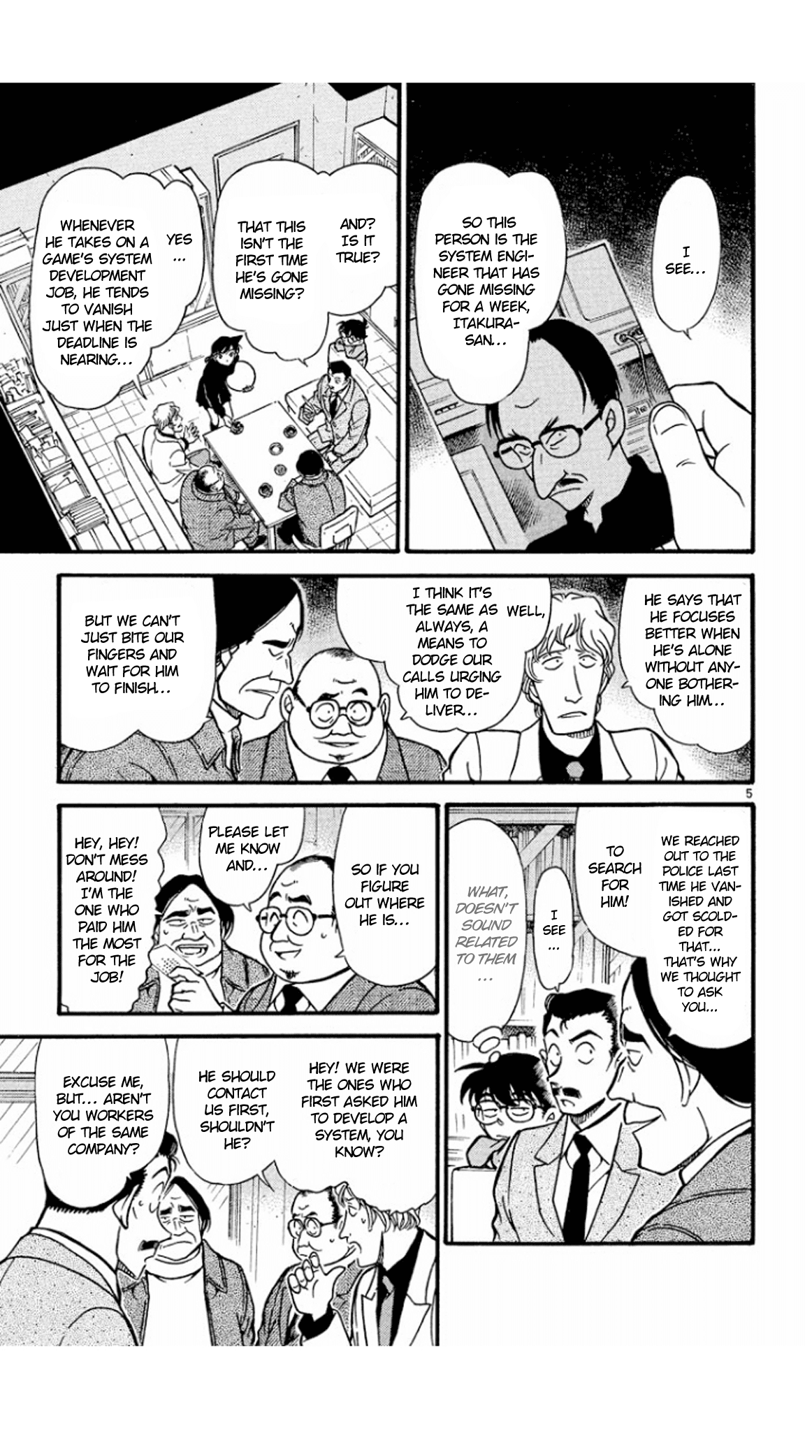 Detective Conan Chapter 377 page 6 - Chapter 377: The Dark Footsteps (1)