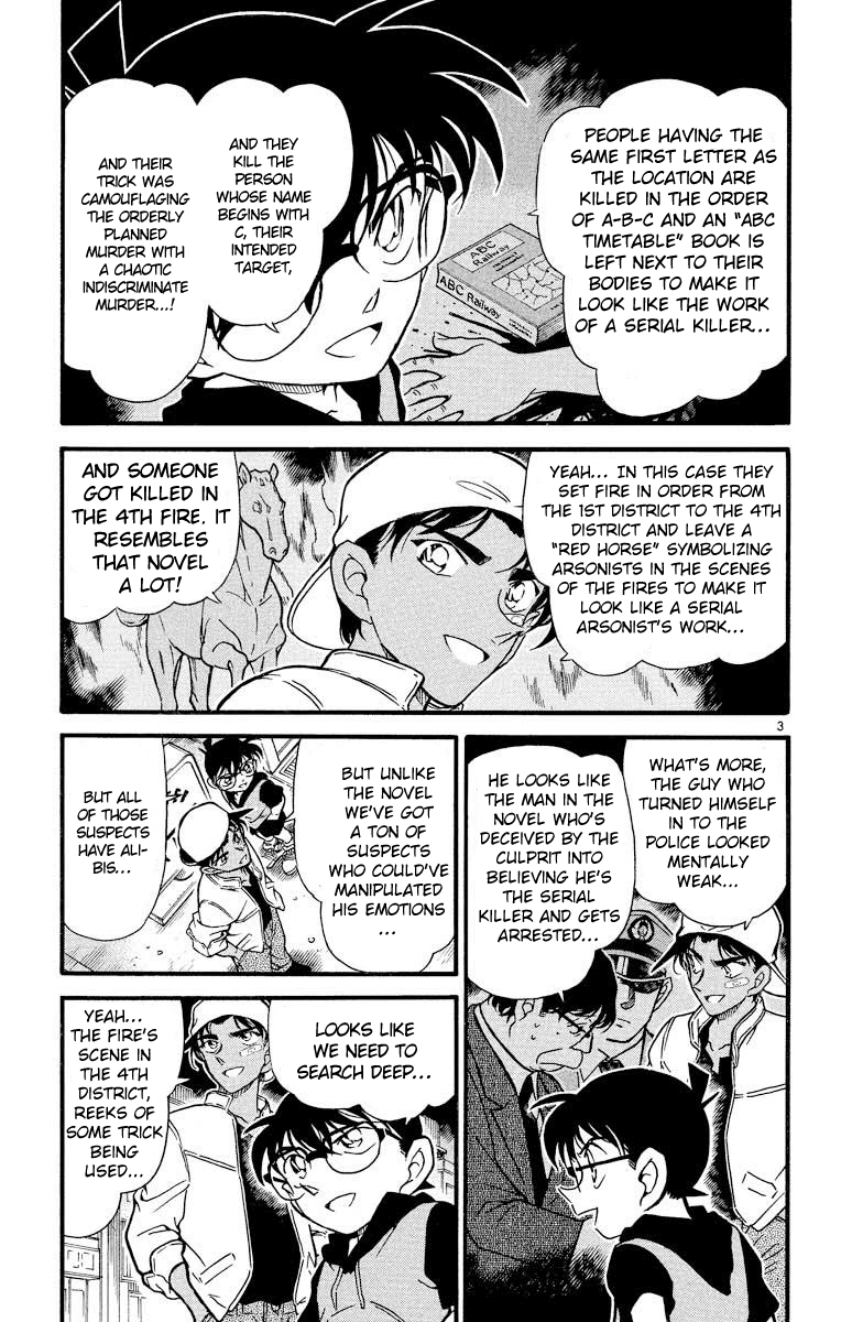 Detective Conan Chapter 396 page 4 - Chapter 396: The Red Horse's Witness