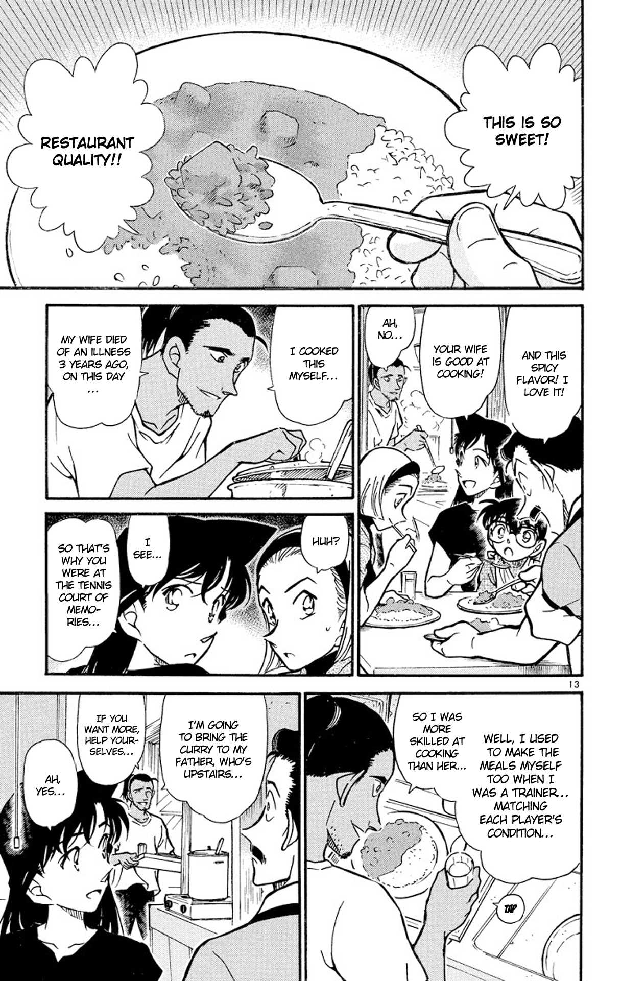 Detective Conan Chapter 407 page 14 - Chapter 407: The Tennis Court of Memories