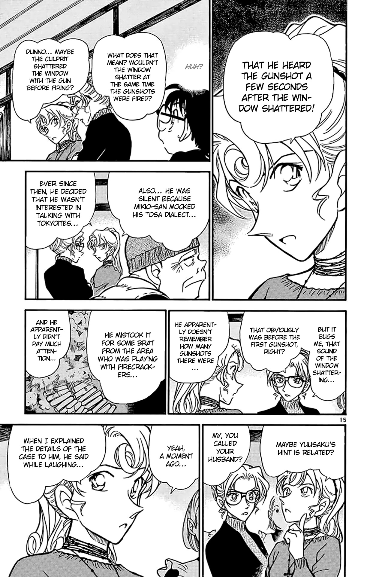 Detective Conan Chapter 415 page 16 - Chapter 415: The Suspicious Gunshots